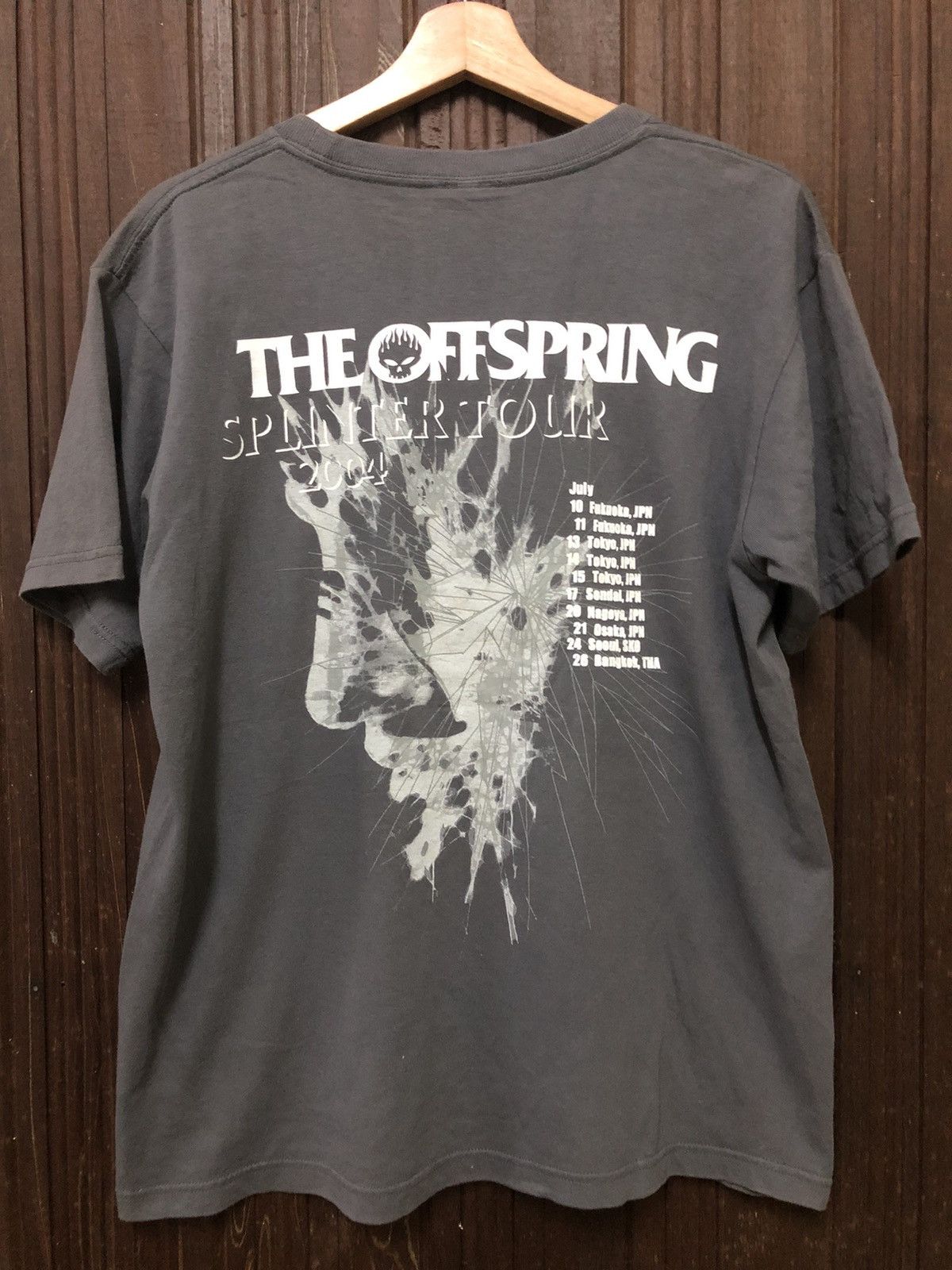 Band Tees × Vintage Vintage The Offspring Splinter Tour 2004 Sunfaded Tee Shirt Size US M / EU 48-50 / 2 - 6 Thumbnail