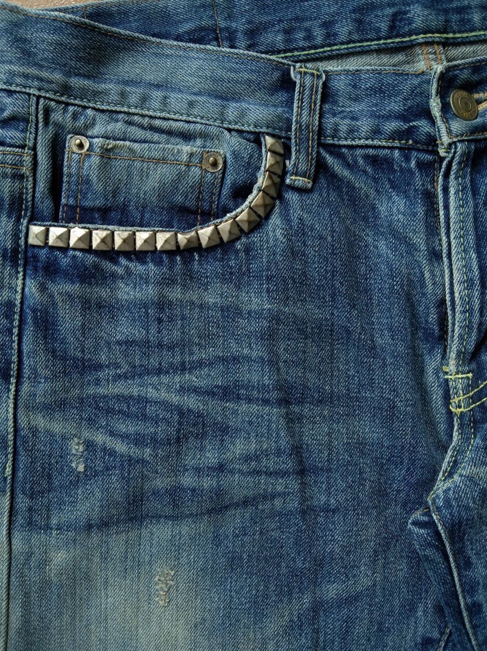 Japanese Brand Punk❤️2000s Japan Salt Avenue Selvedge Denim Jeans Size US 32 / EU 48 - 5 Thumbnail