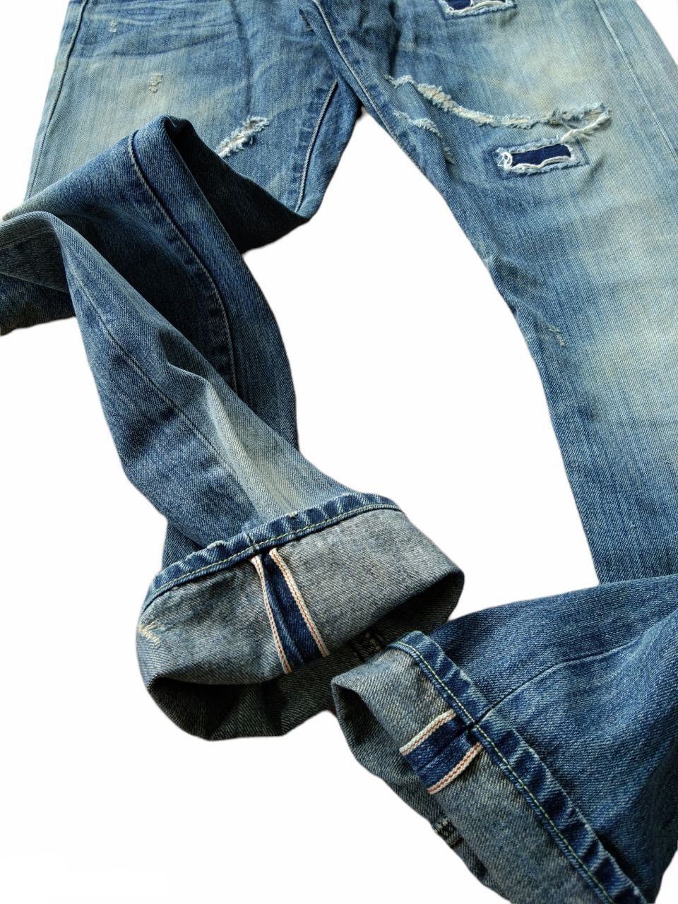 Japanese Brand Punk❤️2000s Japan Salt Avenue Selvedge Denim Jeans Size US 32 / EU 48 - 4 Thumbnail