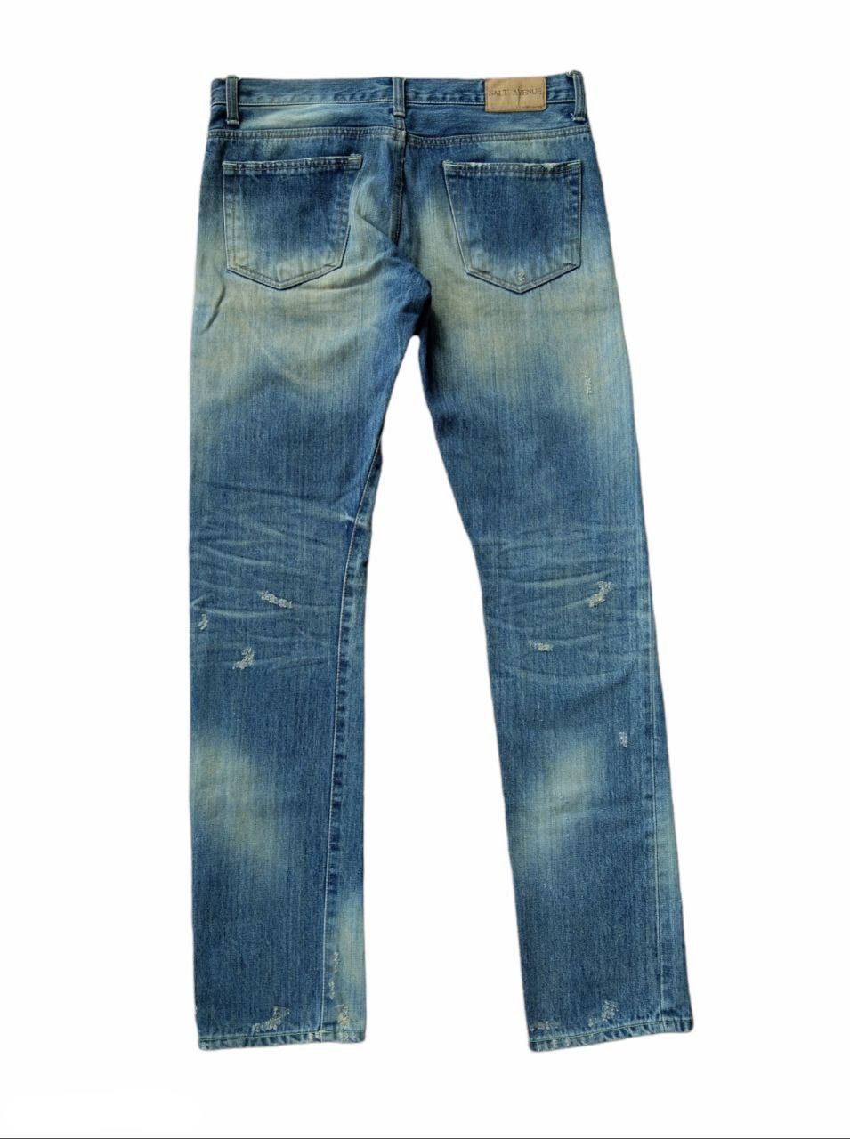 Japanese Brand Punk❤️2000s Japan Salt Avenue Selvedge Denim Jeans Size US 32 / EU 48 - 3 Thumbnail