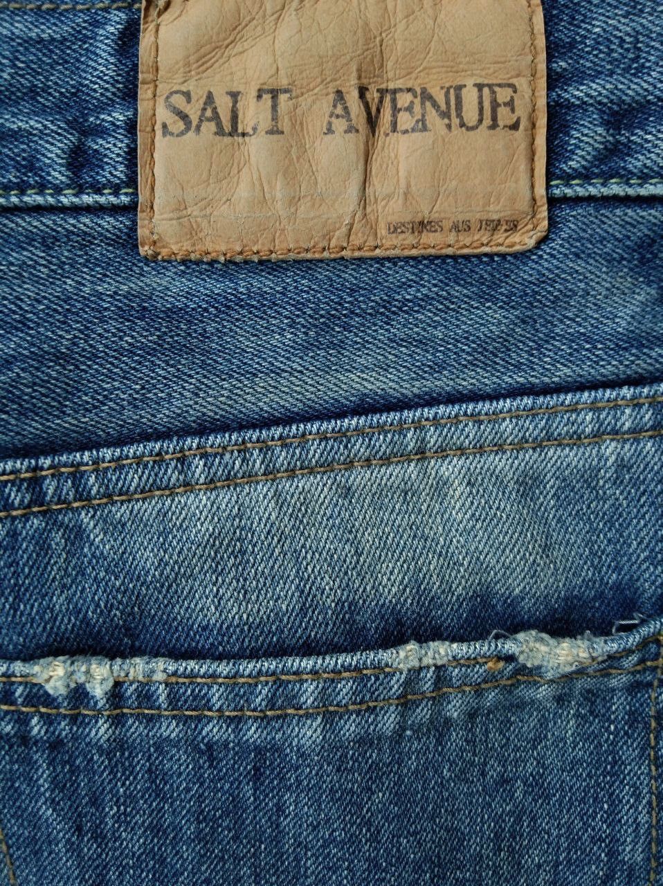Japanese Brand Punk❤️2000s Japan Salt Avenue Selvedge Denim Jeans Size US 32 / EU 48 - 8 Thumbnail