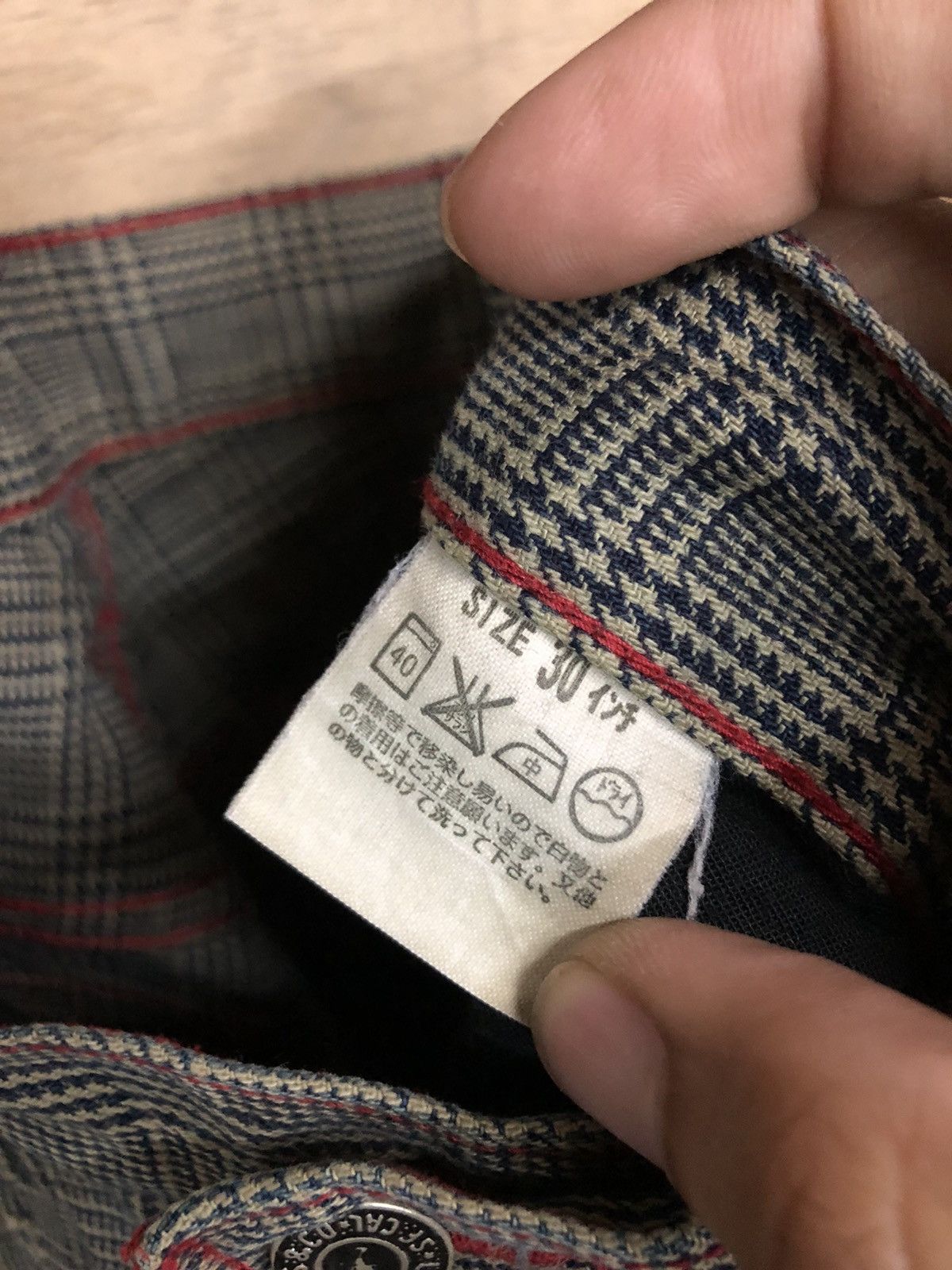 Levi's × Levi's Made & Crafted Vintage Levi’s 505 Tartan Cargo Denim Jeans Size US 28 / EU 44 - 10 Thumbnail