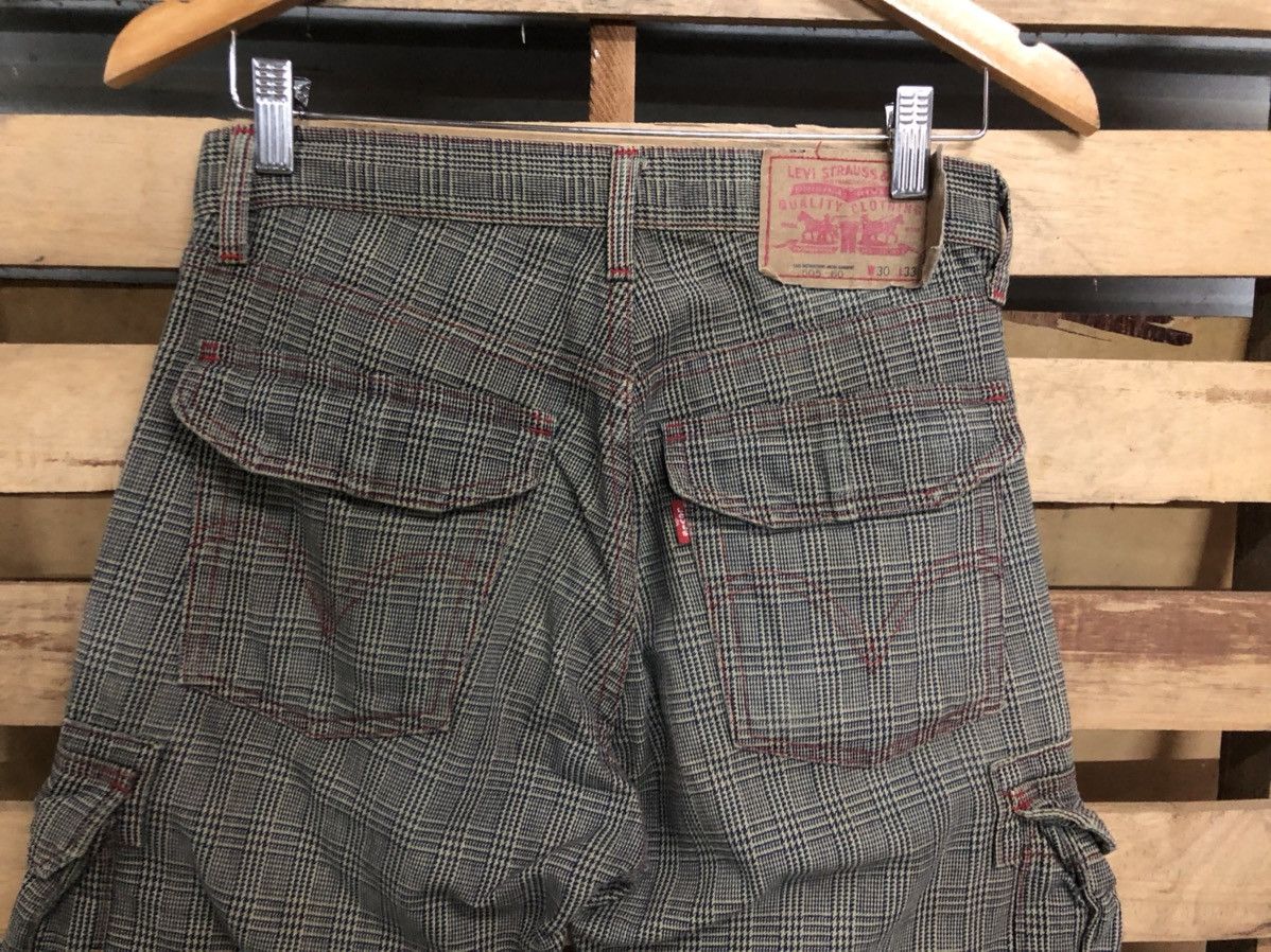 Levi's × Levi's Made & Crafted Vintage Levi’s 505 Tartan Cargo Denim Jeans Size US 28 / EU 44 - 6 Thumbnail
