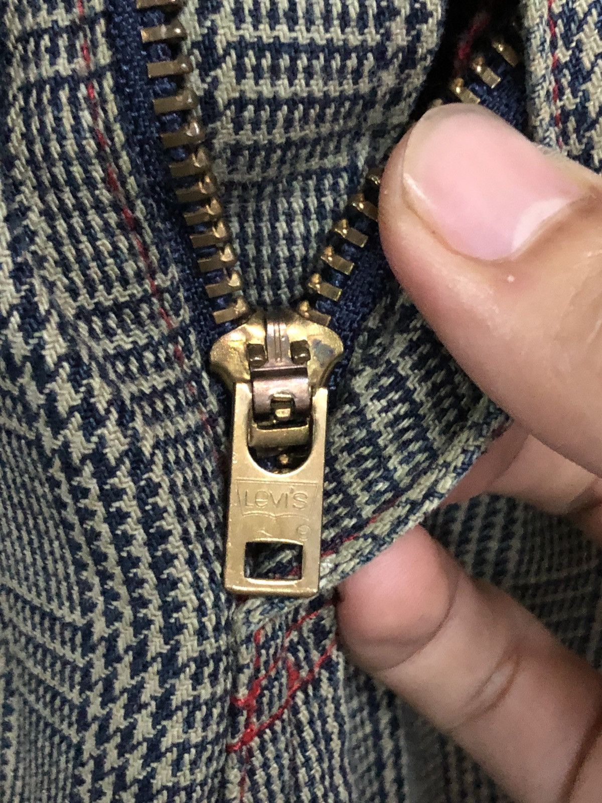 Levi's × Levi's Made & Crafted Vintage Levi’s 505 Tartan Cargo Denim Jeans Size US 28 / EU 44 - 7 Thumbnail