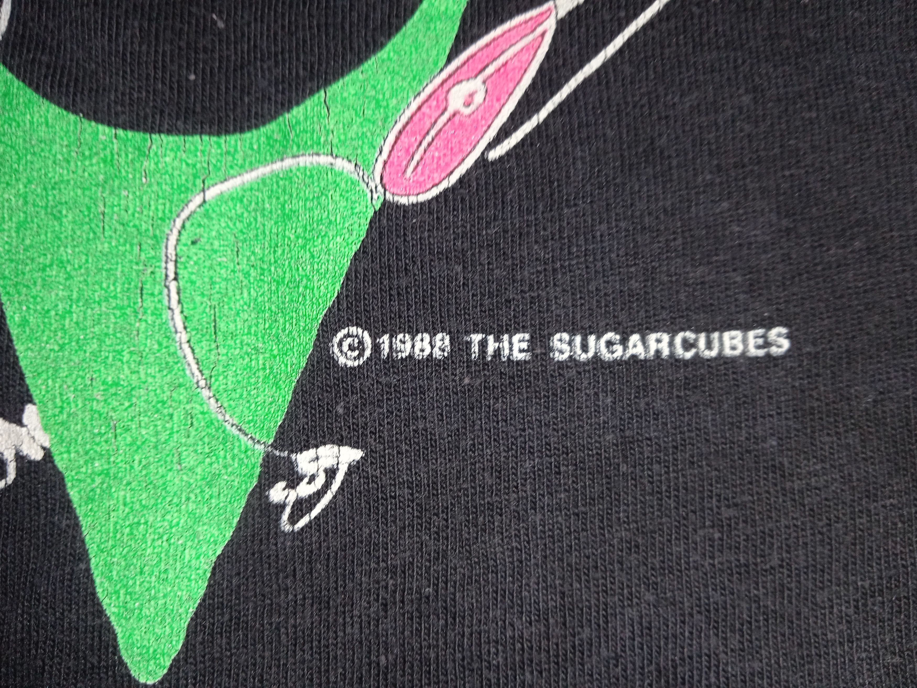 Vintage Vintage 80s The Sugarcubes Bjork 1988 T Shirt Size US M / EU 48-50 / 2 - 3 Thumbnail
