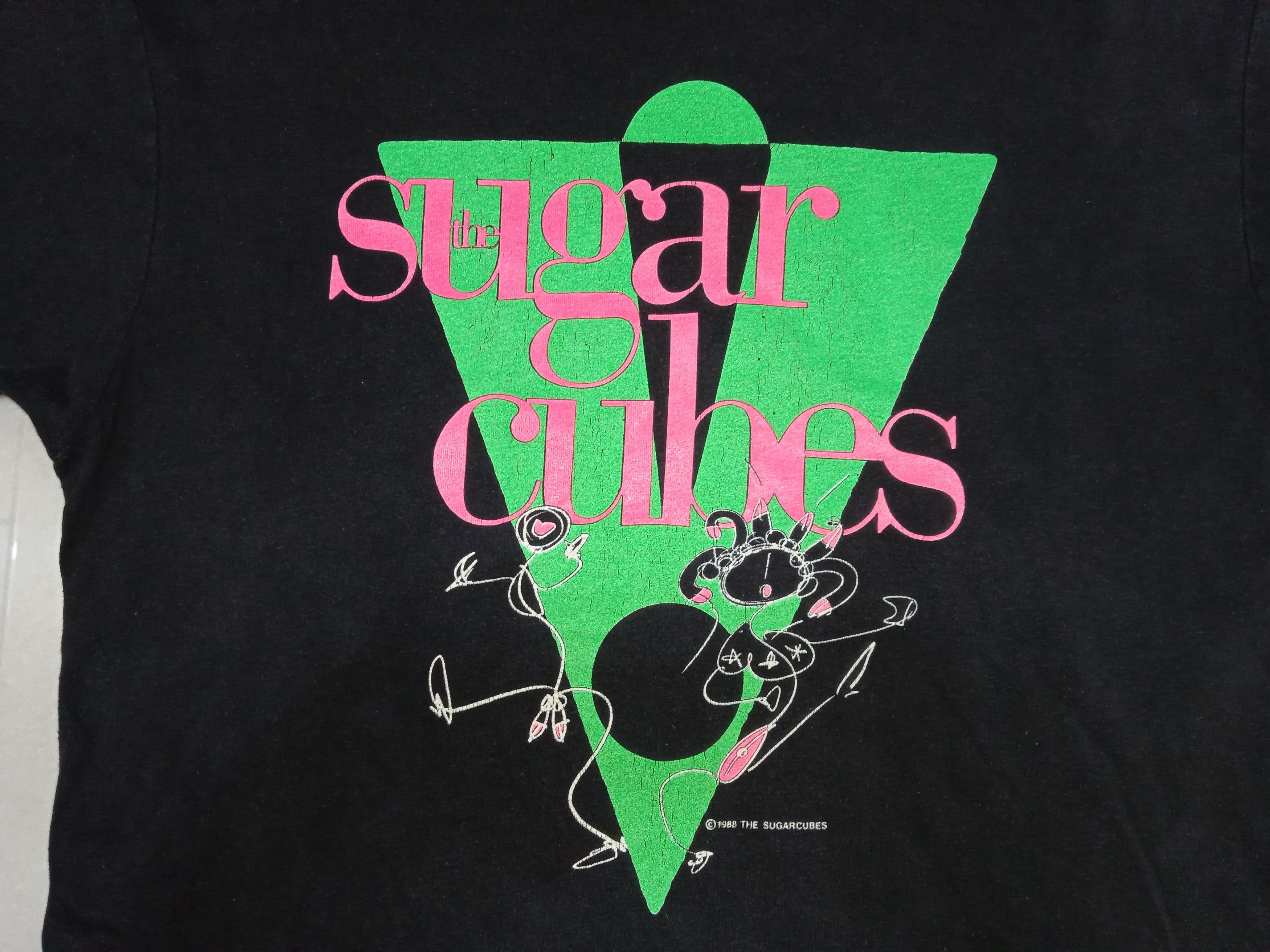 Vintage Vintage 80s The Sugarcubes Bjork 1988 T Shirt Size US M / EU 48-50 / 2 - 4 Thumbnail