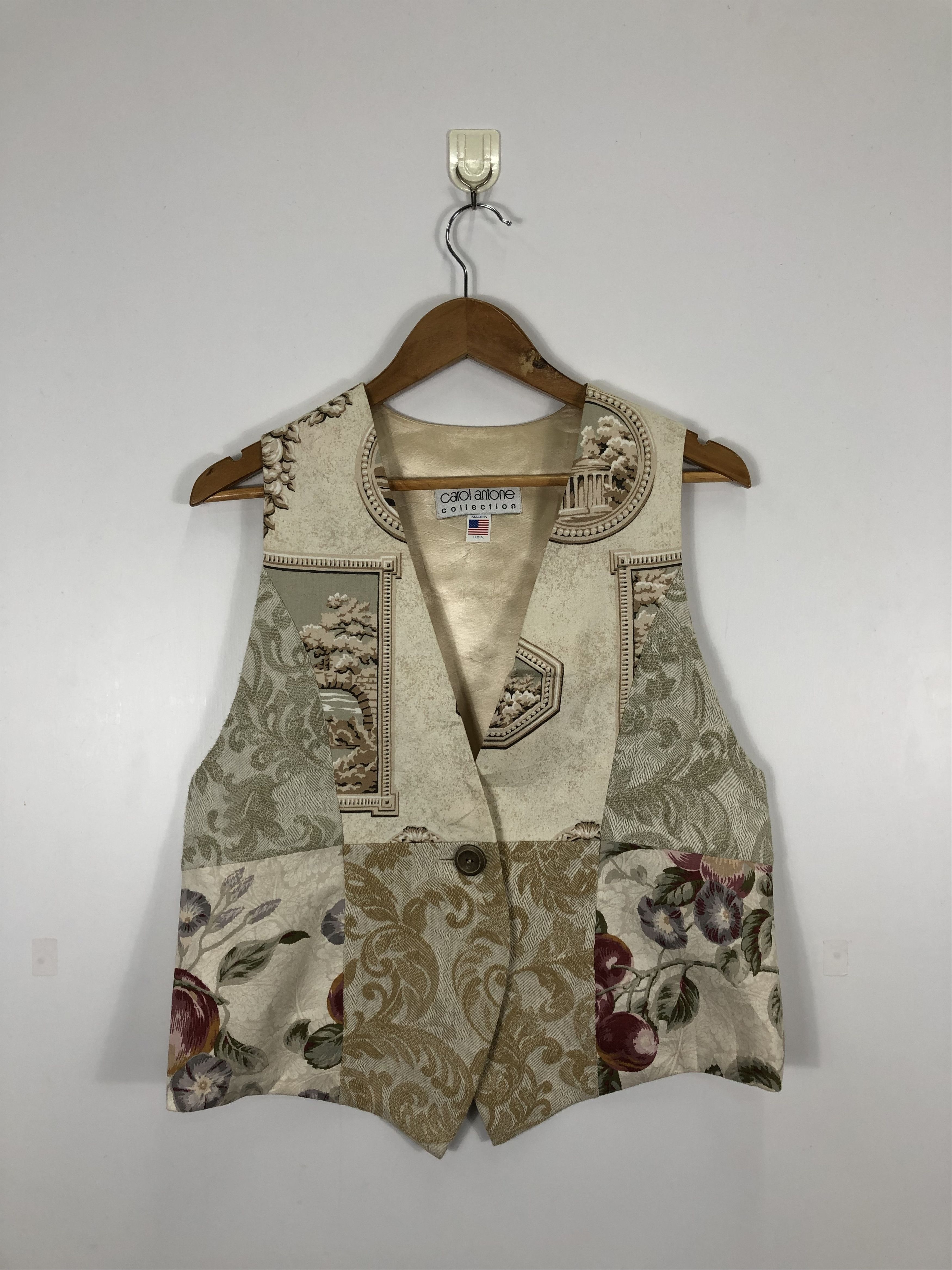 Vintage Vintage 90s American Cowboy Vest Silk Made In Usa J0568 Size 38L - 1 Thumbnail