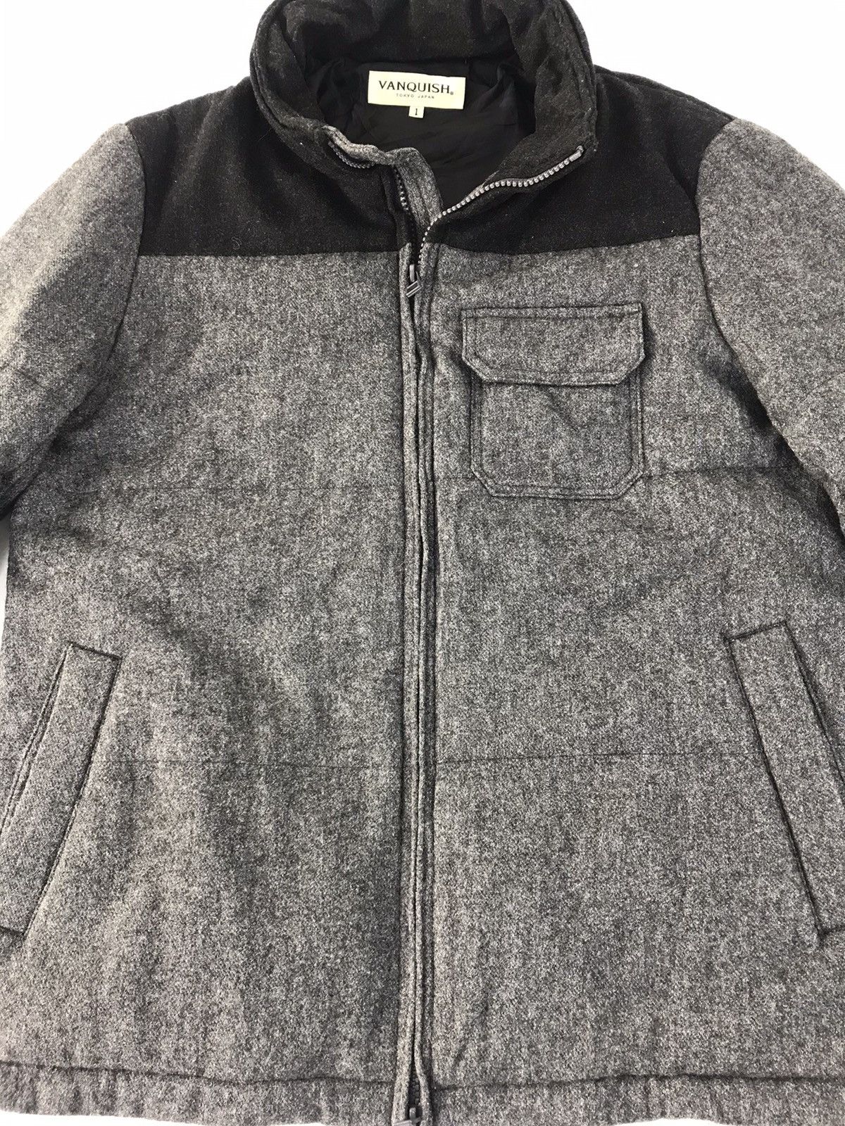 Vanquish Vanquish Tokyo Japan Wool Puffer Jacket Classic Fashion Zip Size US S / EU 44-46 / 1 - 3 Thumbnail