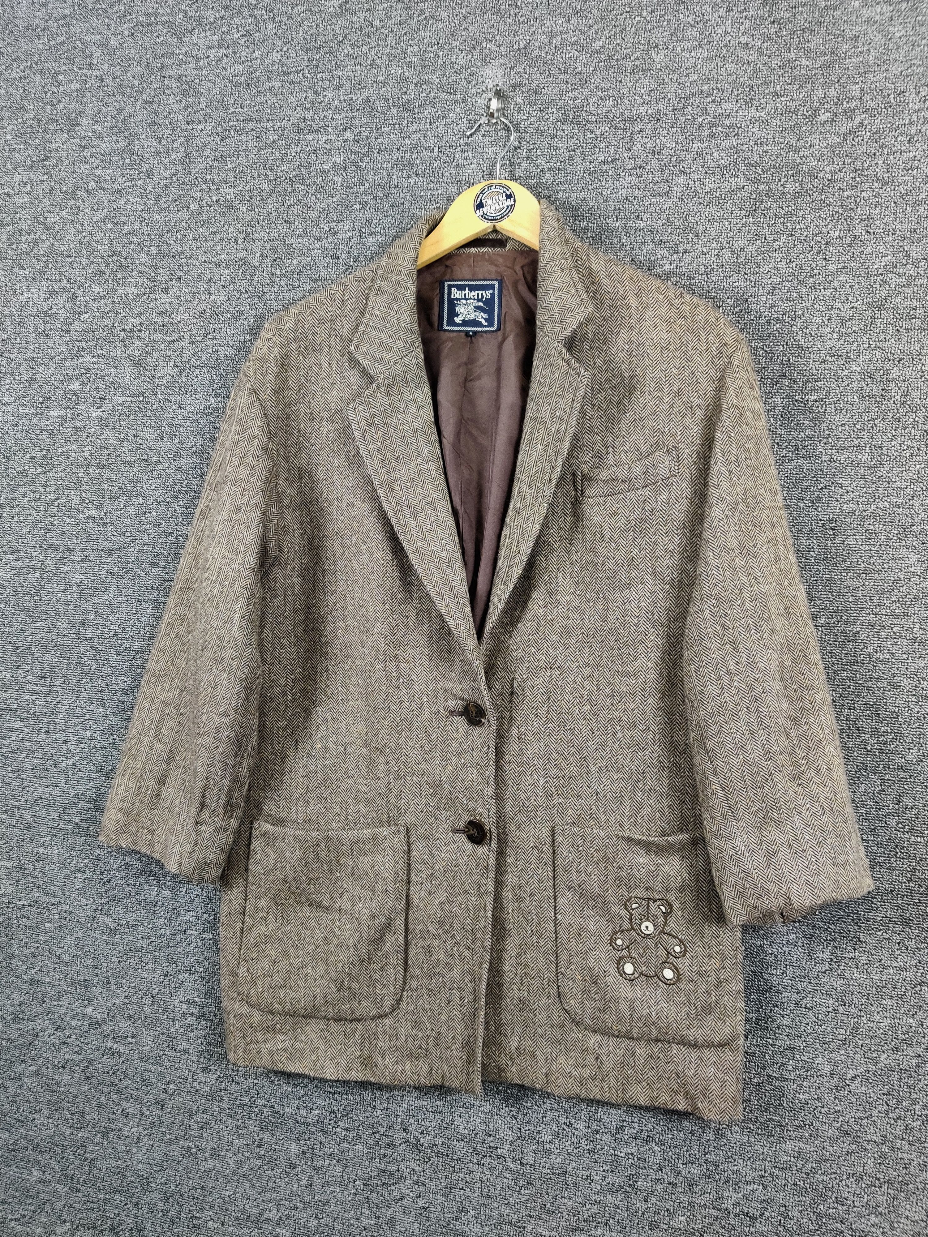 Burberry × Vintage Vintage Burberry Single Breasted Blazer Coats Size US L / EU 52-54 / 3 - 2 Thumbnail