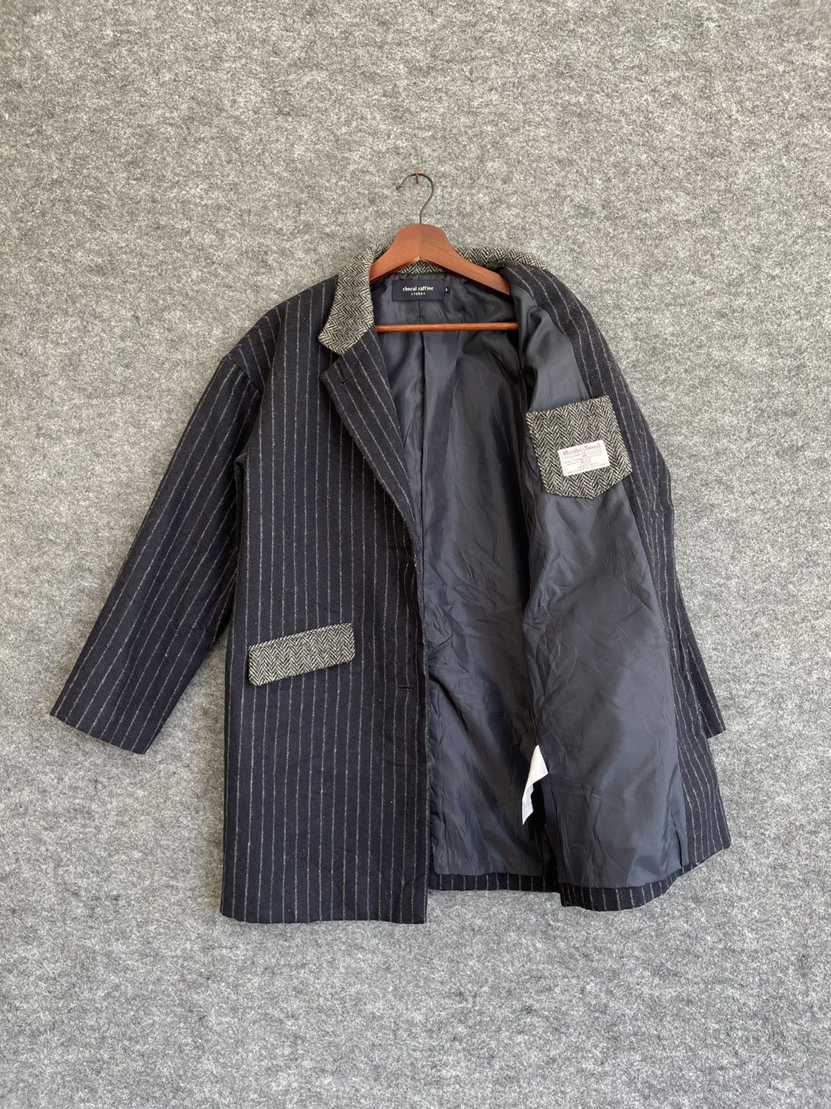 Harris Tweed × Japanese Brand HARIS TWEED x CHOCOL RAFFINE WOOL JACKET Size US L / EU 52-54 / 3 - 5 Thumbnail