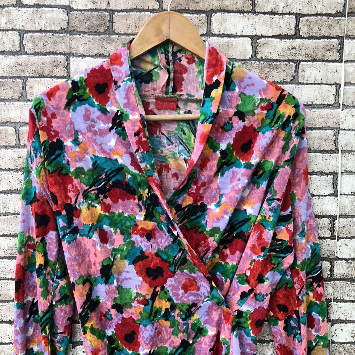 Kenzo Vintage Kenzo Women Flora Print Wrap Dress Size S / US 4 / IT 40 - 3 Thumbnail