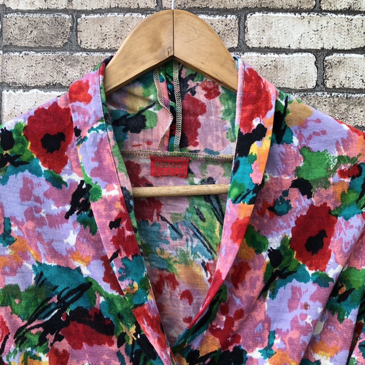 Kenzo Vintage Kenzo Women Flora Print Wrap Dress Size S / US 4 / IT 40 - 4 Thumbnail
