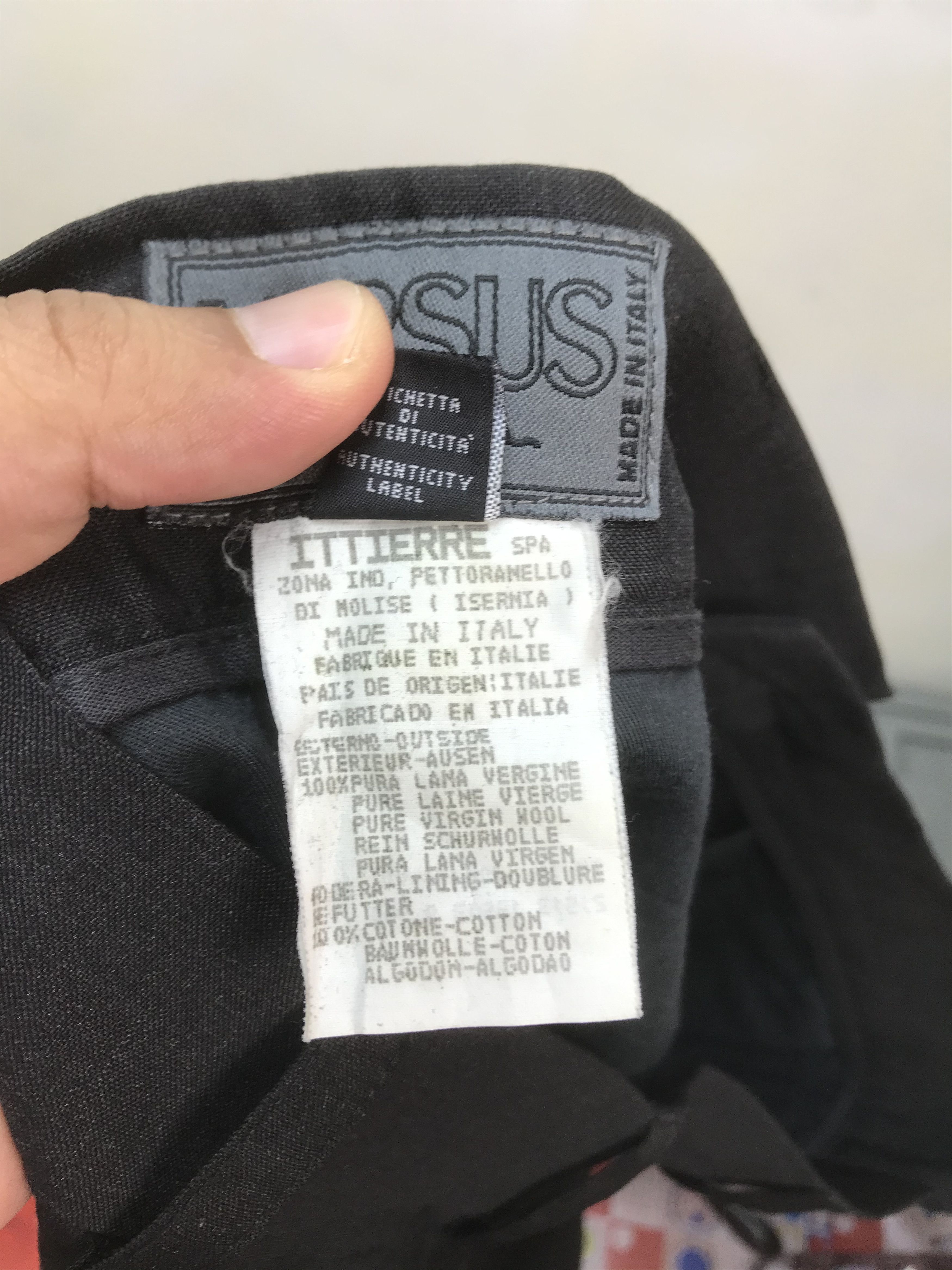 Versace VINTAGE VERSUS GIANNI VERSACE WOOL CASUAL PANT Size US 35 - 7 Thumbnail