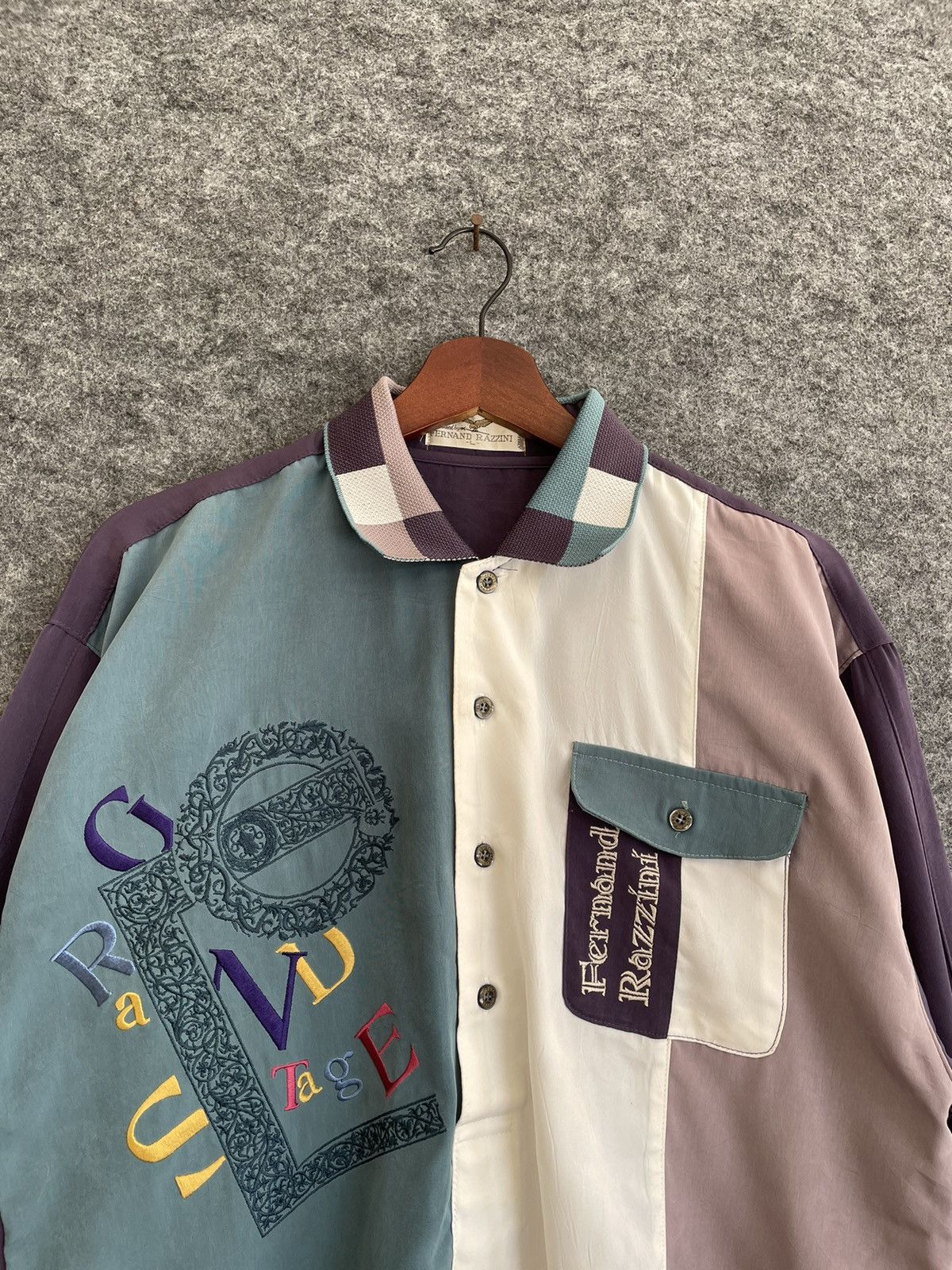 Vintage VINTAGE FERNAND RAZZINI MULTICOLOUR JACKET Size US L / EU 52-54 / 3 - 2 Thumbnail