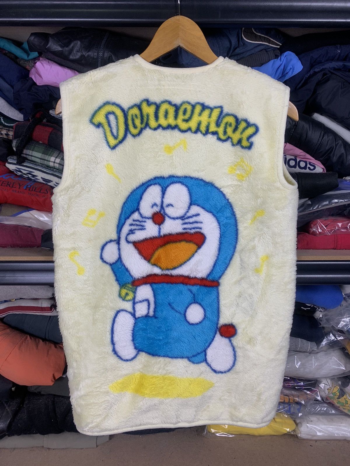 Anime Vintage 90s Doraemon Bandai Japanese Fleece Vest Size US M / EU 48-50 / 2 - 1 Thumbnail