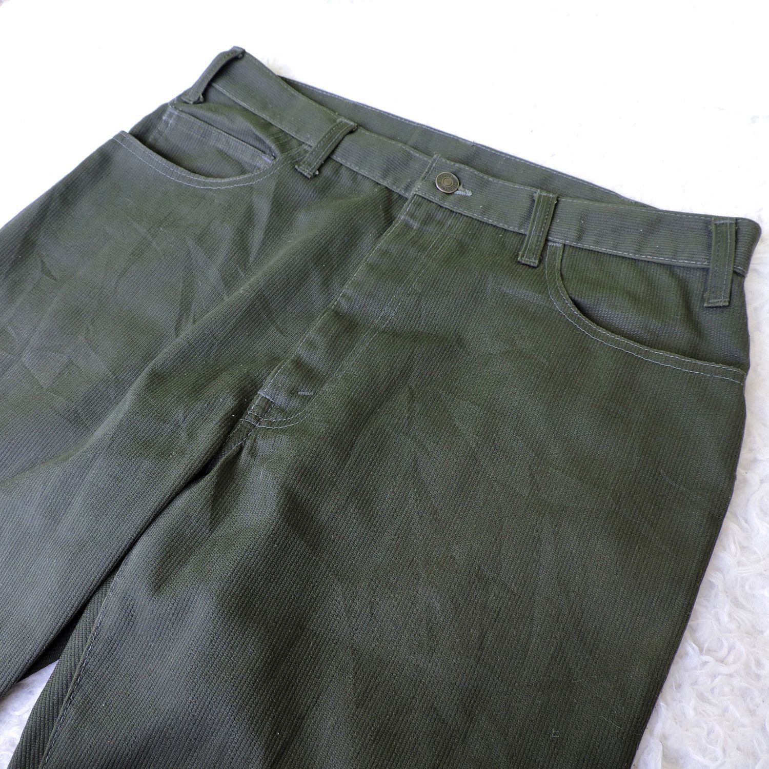 Levi's 60'S LEVI'S STA-PREST BIG E GOLD TAB LONG PANTS Size US 33 - 8 Thumbnail