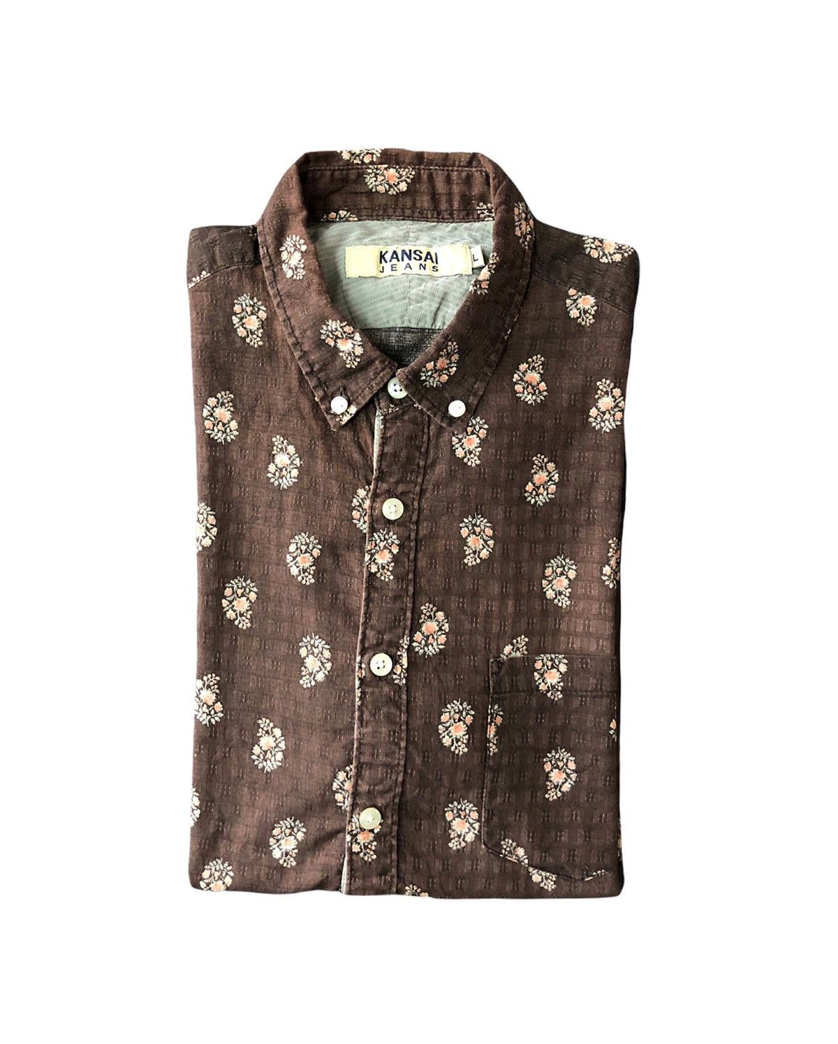 Kansai Yamamoto × Vintage 2000's Avant-Garde Kansai Yamamoto Shirt Size US L / EU 52-54 / 3 - 4 Thumbnail