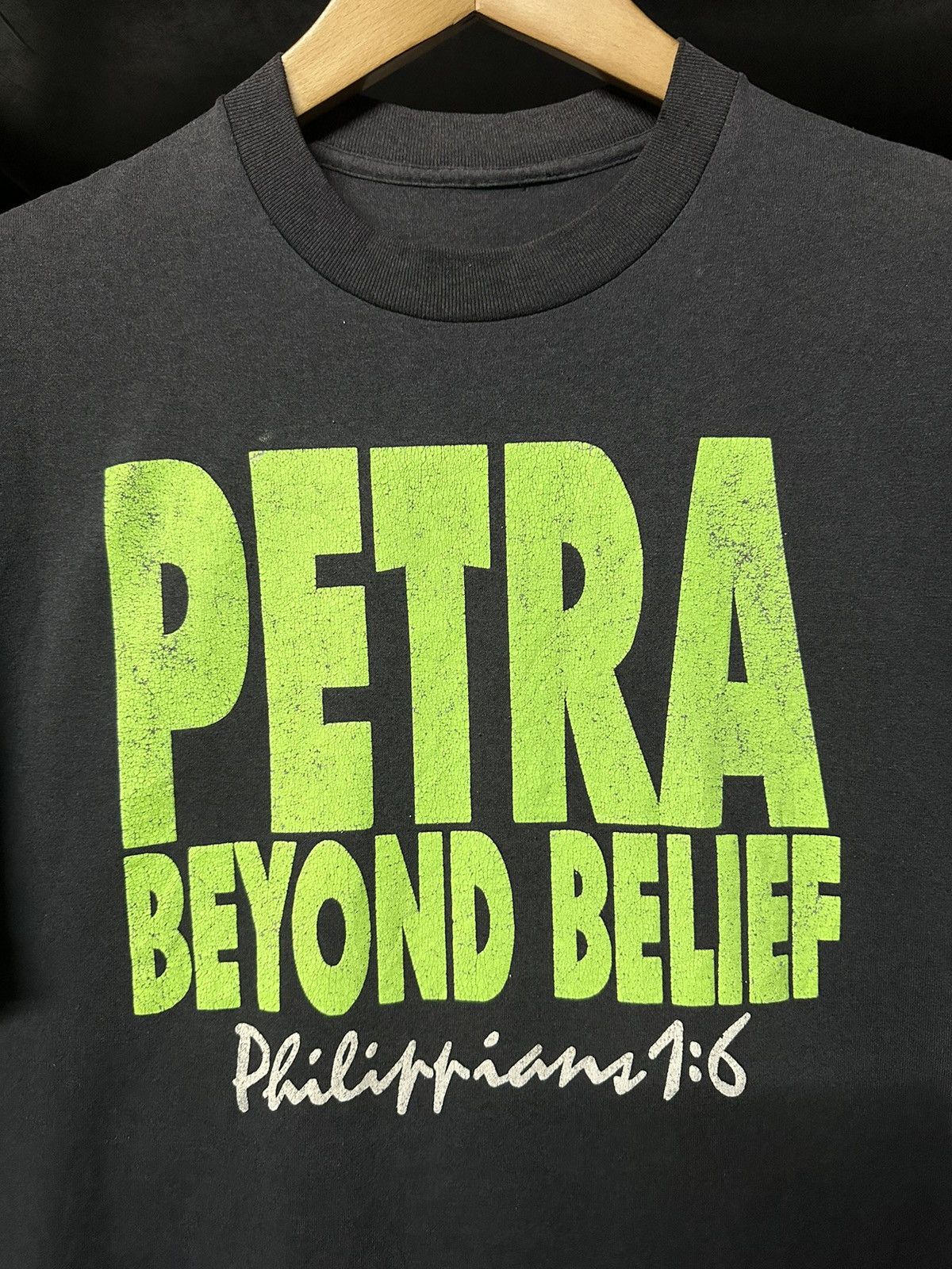 Band Tees × Vintage Vintage 90s Petra Band Beyond Belief Tour Faded Tee Size US XL / EU 56 / 4 - 3 Thumbnail