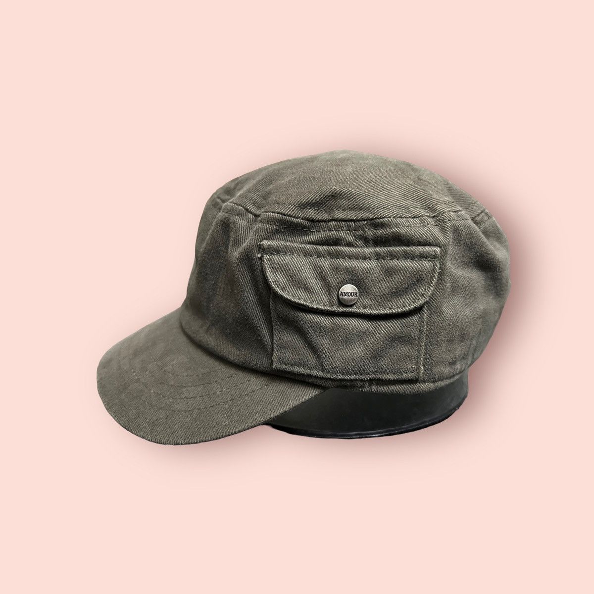 image of Diaz Green Military Design Armour Pocket Patrol/army Hat in Army Green, Men's