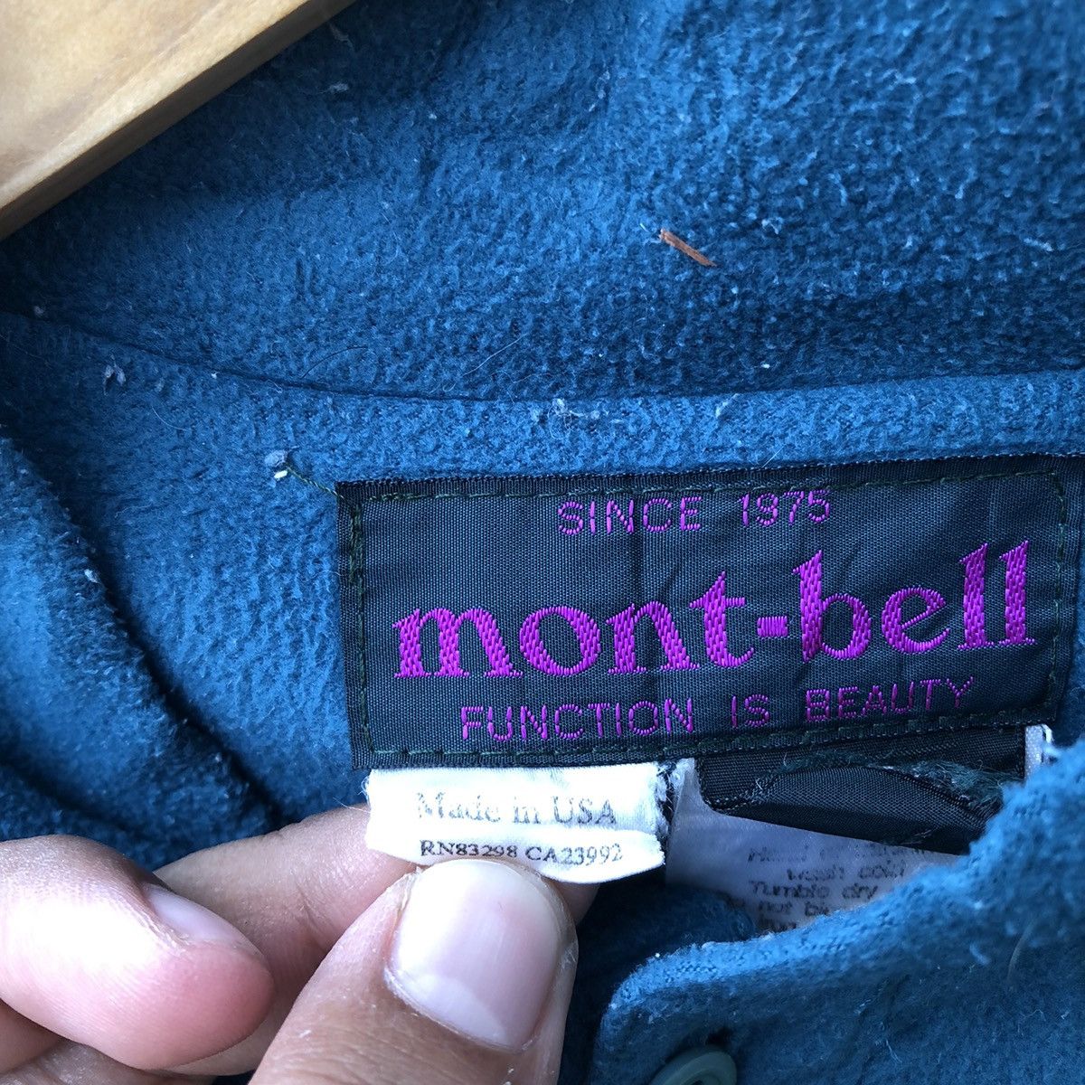 Montbell Vintage Montbell Turqoise Long Sleeve Fleece Size US XL / EU 56 / 4 - 8 Thumbnail
