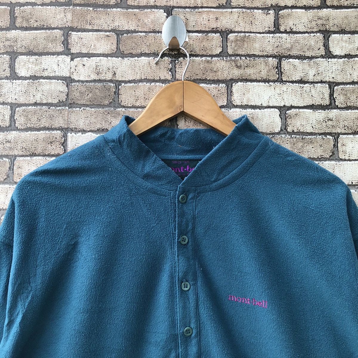 Montbell Vintage Montbell Turqoise Long Sleeve Fleece Size US XL / EU 56 / 4 - 3 Thumbnail