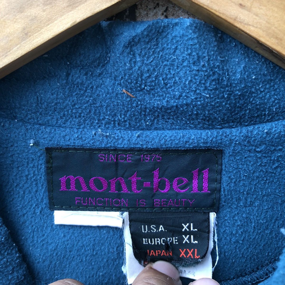 Montbell Vintage Montbell Turqoise Long Sleeve Fleece Size US XL / EU 56 / 4 - 7 Thumbnail