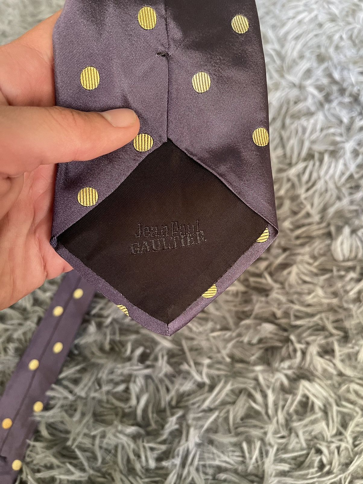 Jean Paul Gaultier × Vintage Jean Paul Gaultier JPG 90s vintage polka dot purple tie Size ONE SIZE - 3 Thumbnail