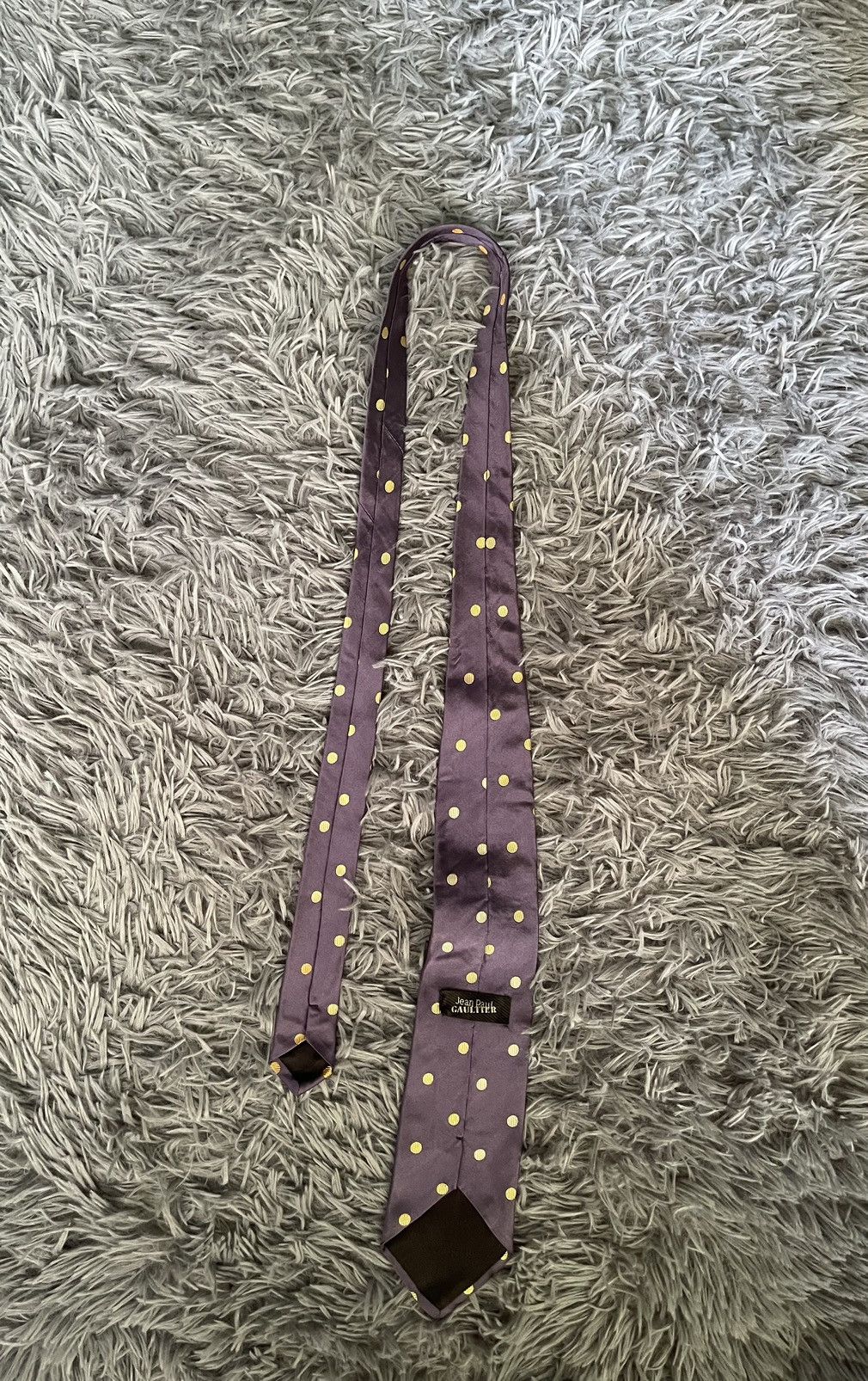 Jean Paul Gaultier × Vintage Jean Paul Gaultier JPG 90s vintage polka dot purple tie Size ONE SIZE - 5 Thumbnail