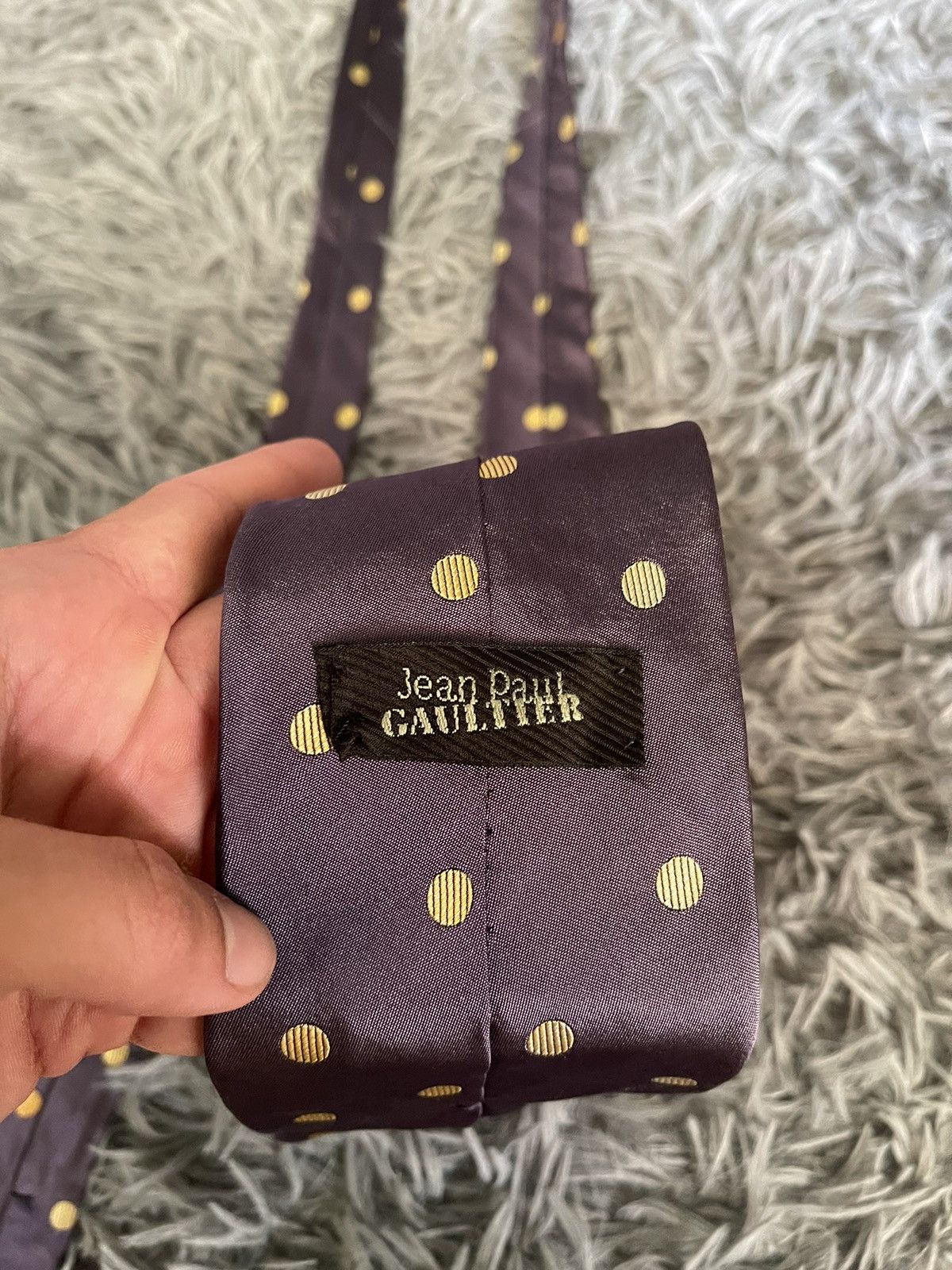 Jean Paul Gaultier × Vintage Jean Paul Gaultier JPG 90s vintage polka dot purple tie Size ONE SIZE - 4 Thumbnail
