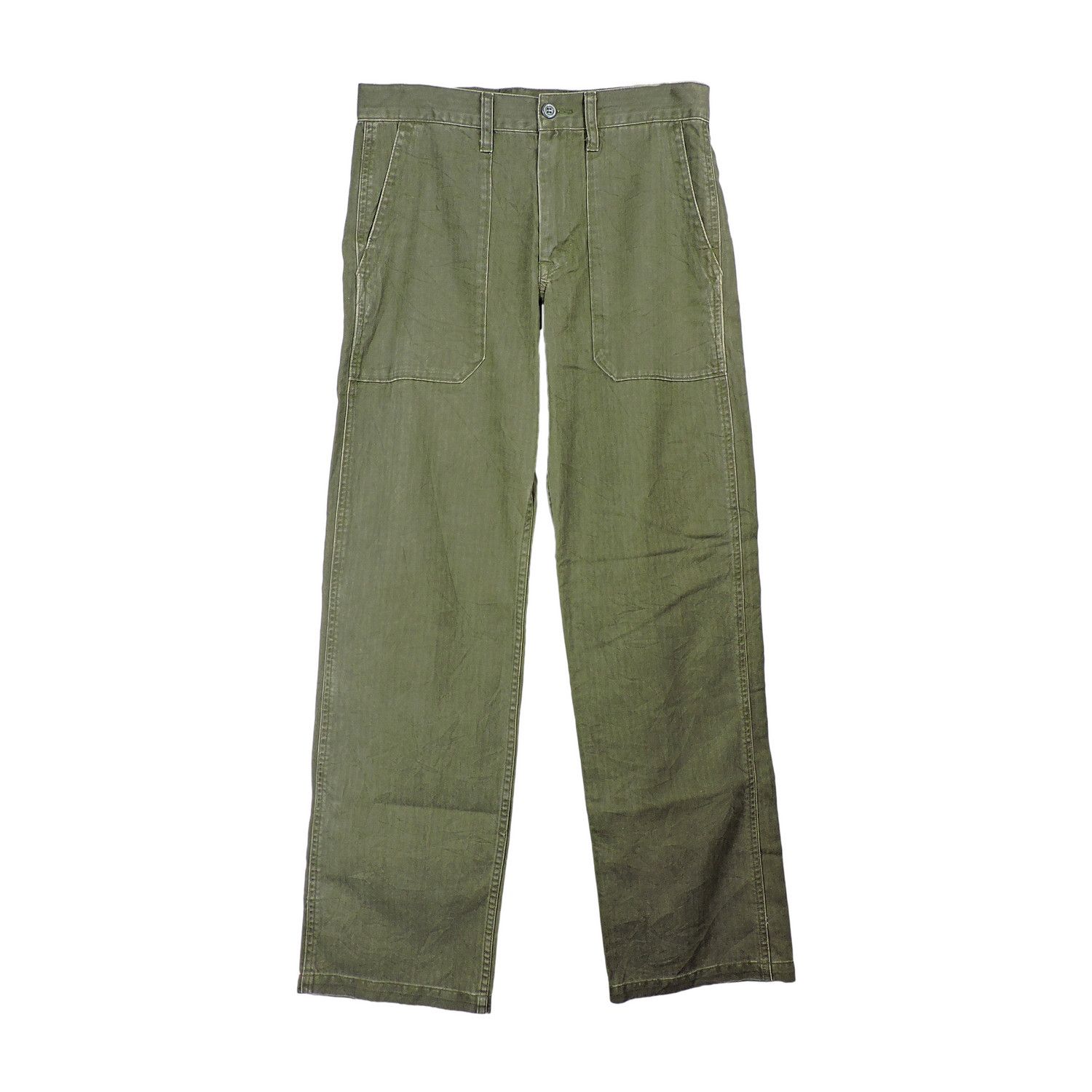 image of Dickies Fatigue Combat Herringbone Trousers Long Pants in Green, Men's (Size 30)