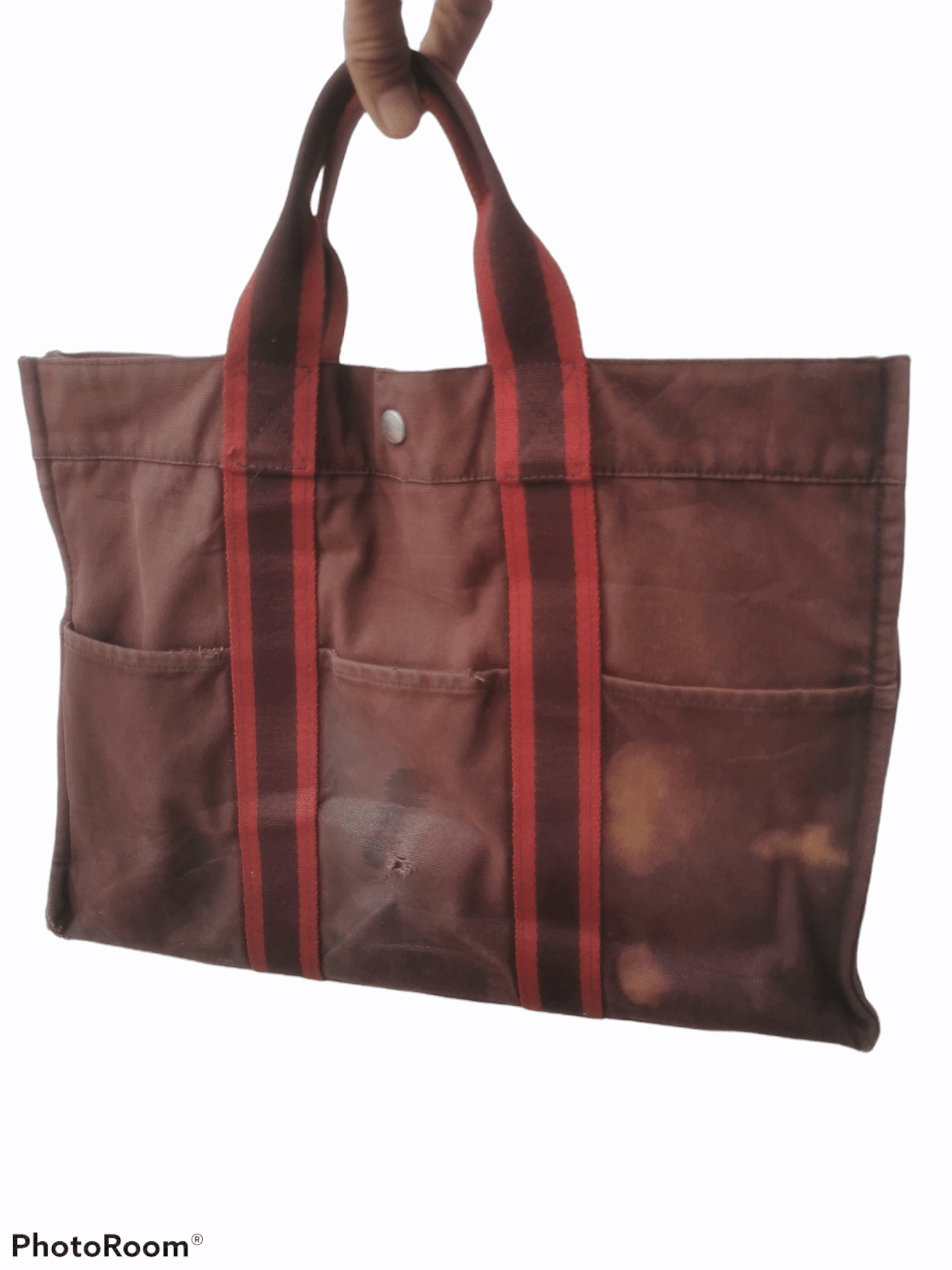 Designer × Hermes × Vintage Authentic Vintage Hermes Paris Tote Bag Size ONE SIZE - 2 Thumbnail