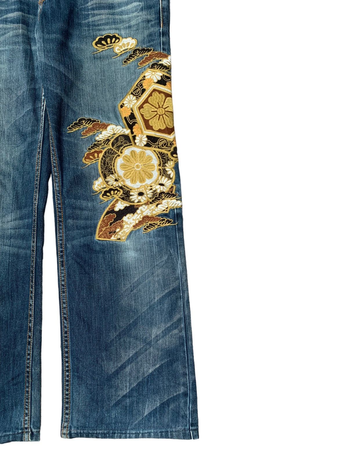 If Six Was Nine × Japanese Brand × Vintage Rare Design Vintage Japanese Brand Sukajan Jeans 1990s Size US 33 - 5 Thumbnail