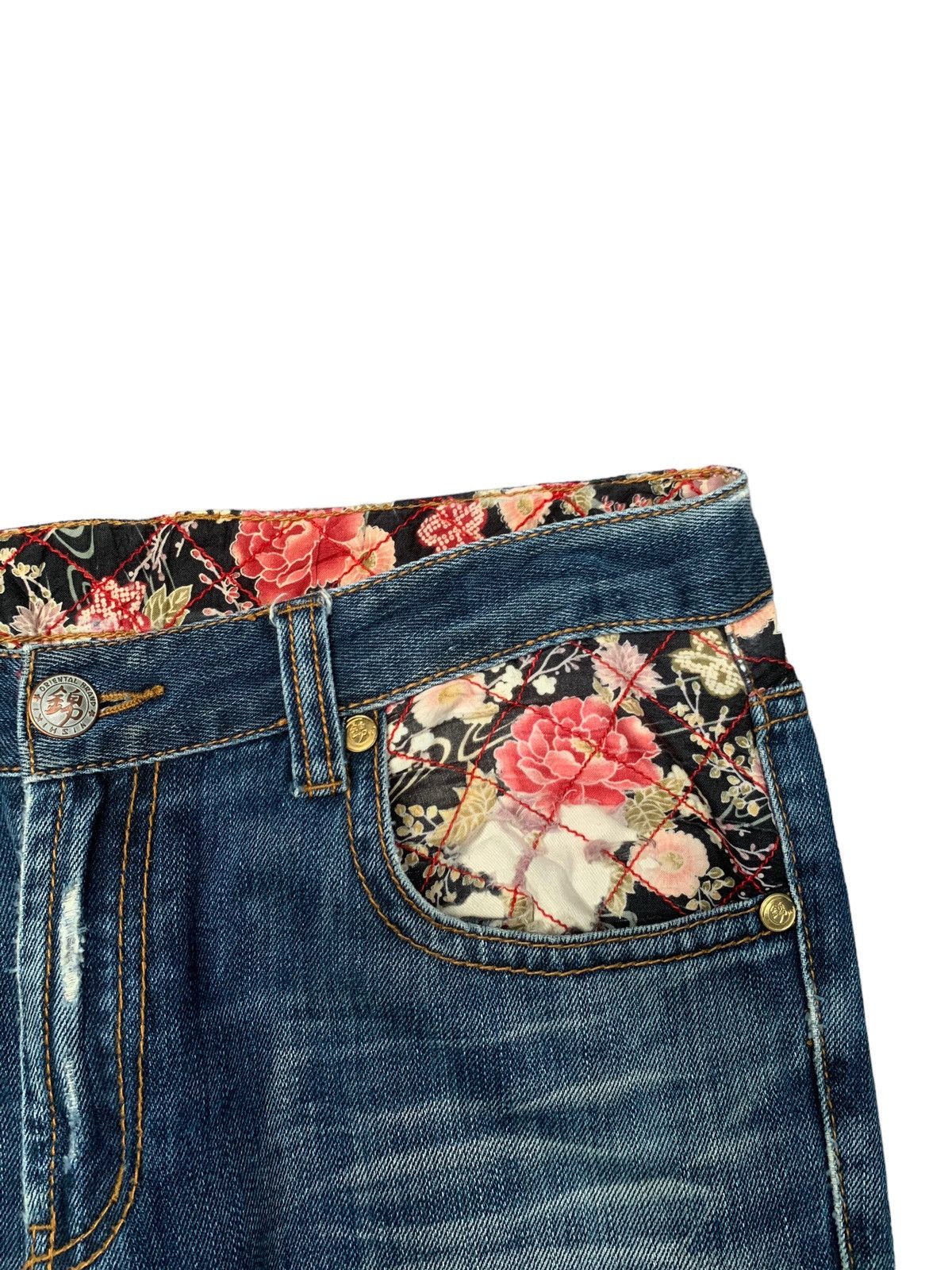 If Six Was Nine × Japanese Brand × Vintage Rare Design Vintage Japanese Brand Sukajan Jeans 1990s Size US 33 - 8 Thumbnail
