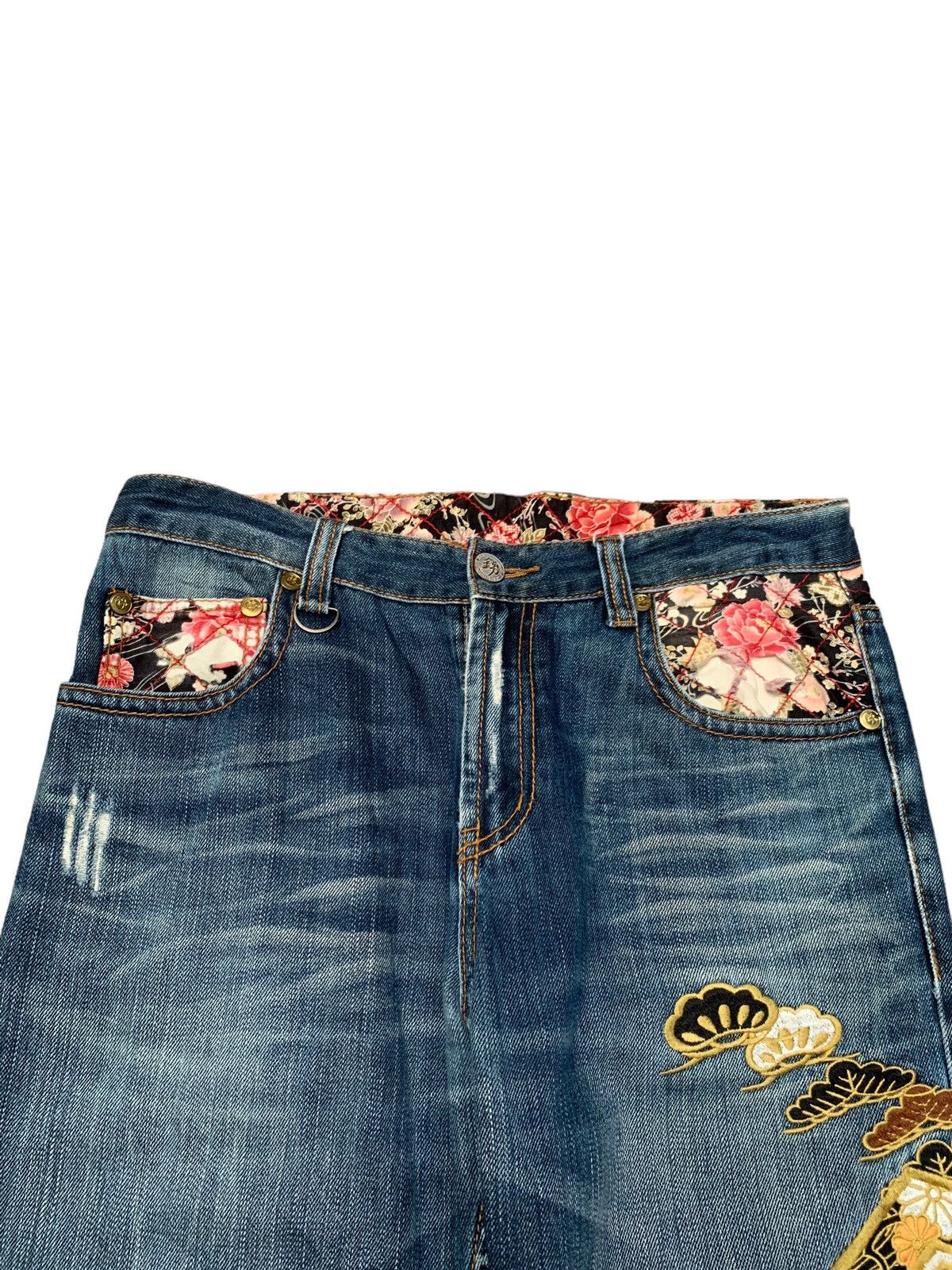If Six Was Nine × Japanese Brand × Vintage Rare Design Vintage Japanese Brand Sukajan Jeans 1990s Size US 33 - 3 Thumbnail