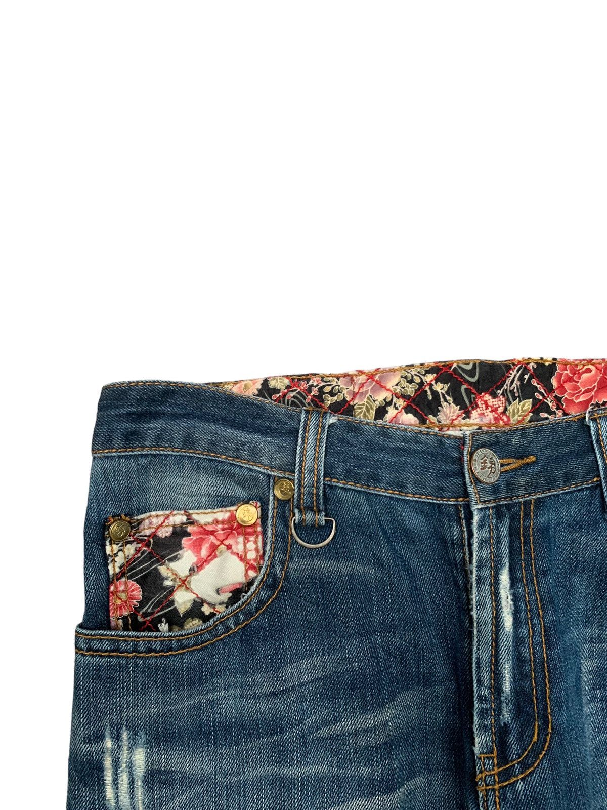 If Six Was Nine × Japanese Brand × Vintage Rare Design Vintage Japanese Brand Sukajan Jeans 1990s Size US 33 - 7 Thumbnail