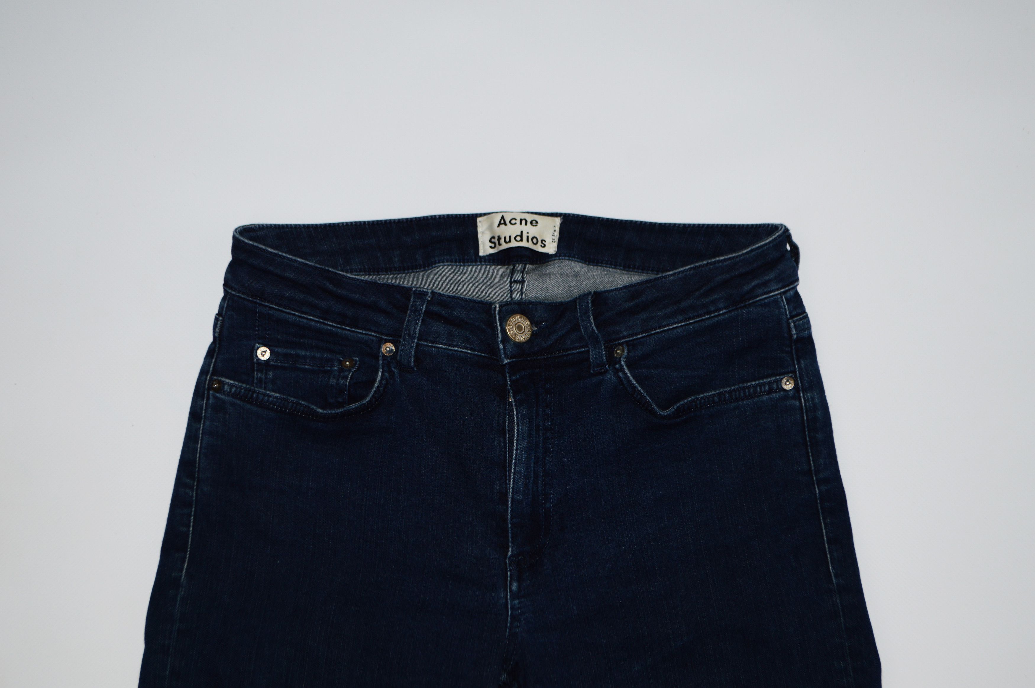 Acne Studios Acne Studios Skin 5 Pistol Blue Zip Women Jeans Size 27" / US 4 / IT 40 - 2 Thumbnail