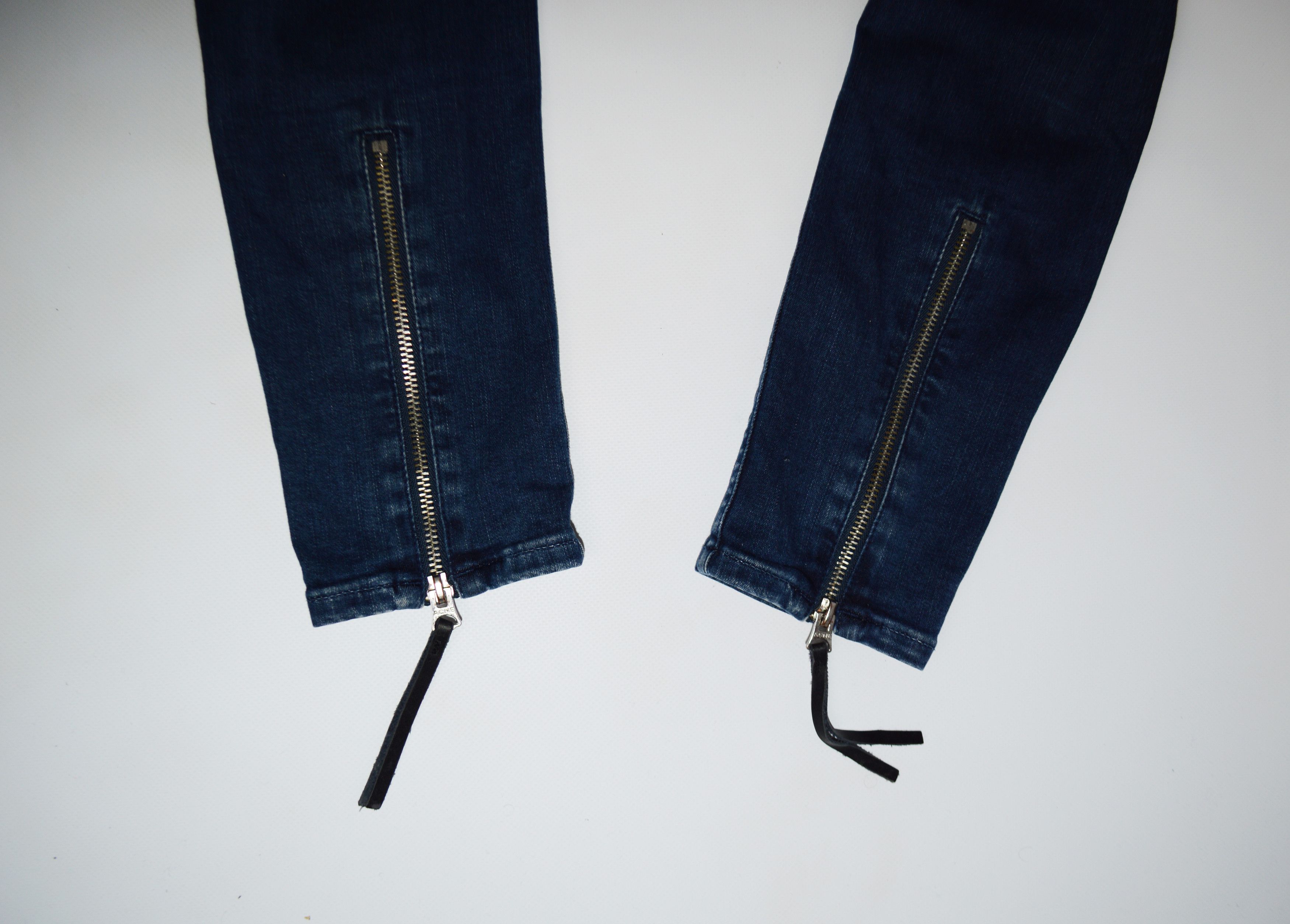 Acne Studios Acne Studios Skin 5 Pistol Blue Zip Women Jeans Size 27" / US 4 / IT 40 - 8 Thumbnail