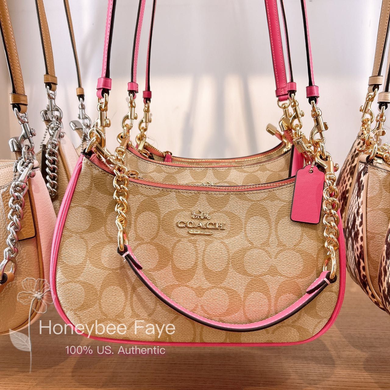 Coach x BAPE Canvas Tote 22 Pink in Canvas/Leather - US