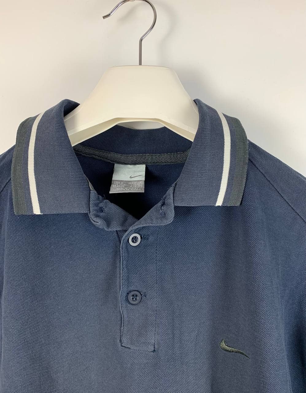 Nike Nike Vintage polos blue coton M Size US M / EU 48-50 / 2 - 3 Thumbnail