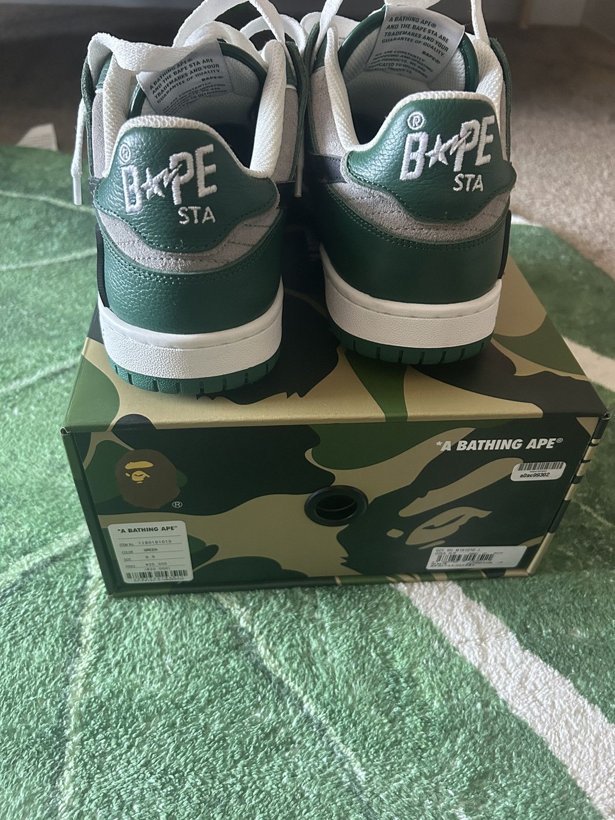 Bape BAPE SK8 STA #1 - GREEN Size US 9.5 / EU 42-43 - 4 Thumbnail