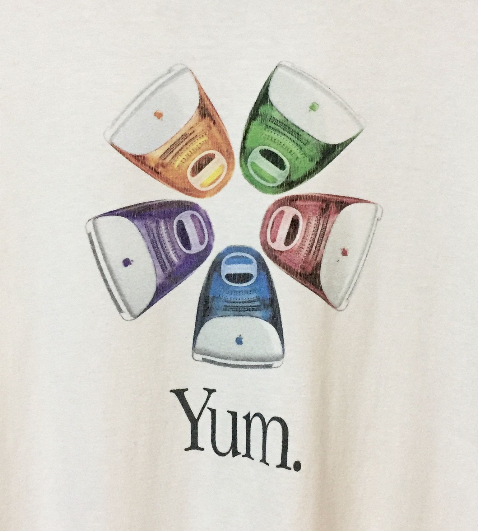 Apple VINTAGE 90s APPLE YUM MICROSOFT BRAND PROMO LOGO TSHIRT Size US M / EU 48-50 / 2 - 3 Thumbnail