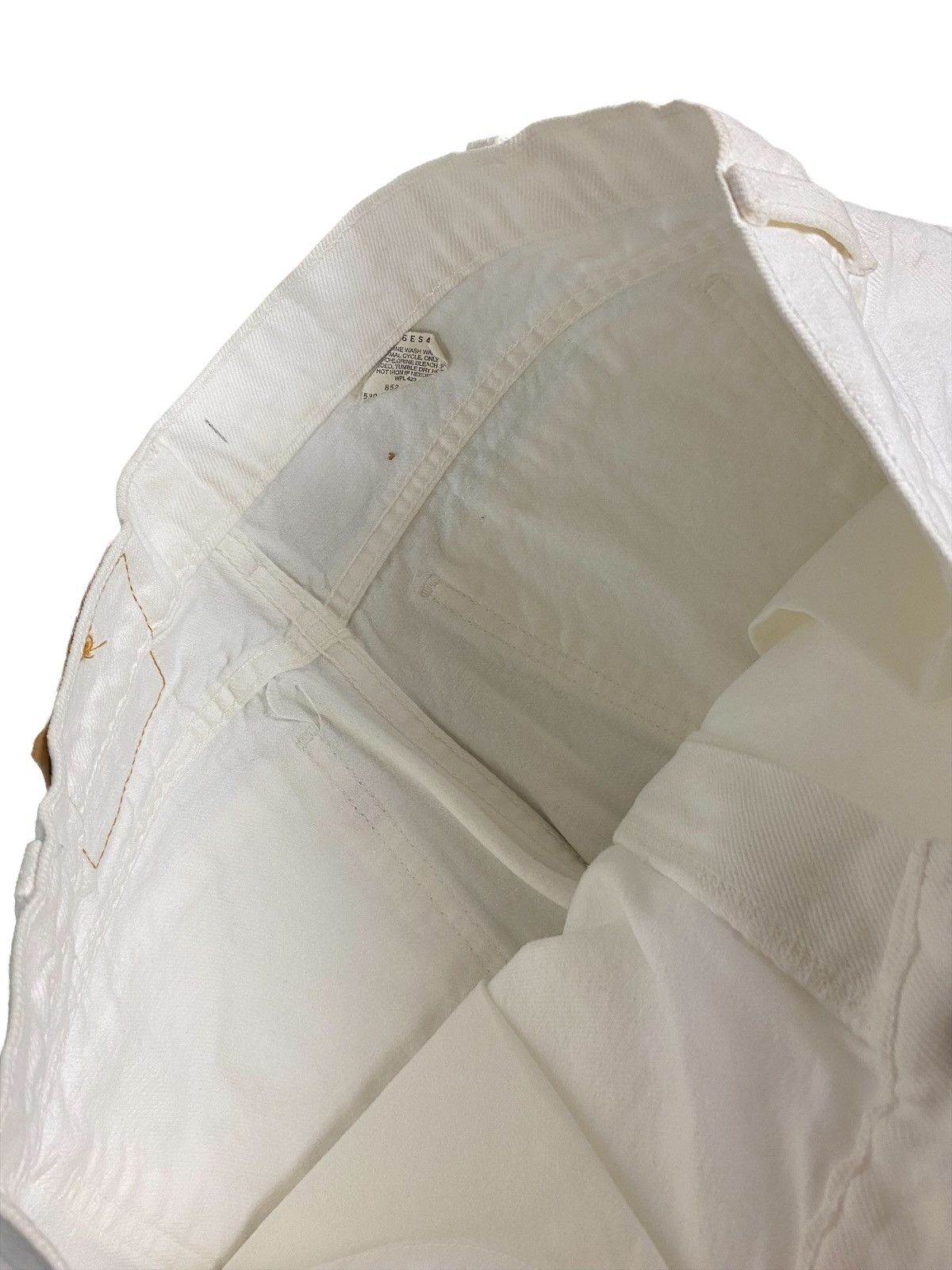 Levi's × Levi's Vintage Clothing Vintage 80s Levi’s 550 Orange Tab White Denim Jeans Size US 34 / EU 50 - 7 Thumbnail