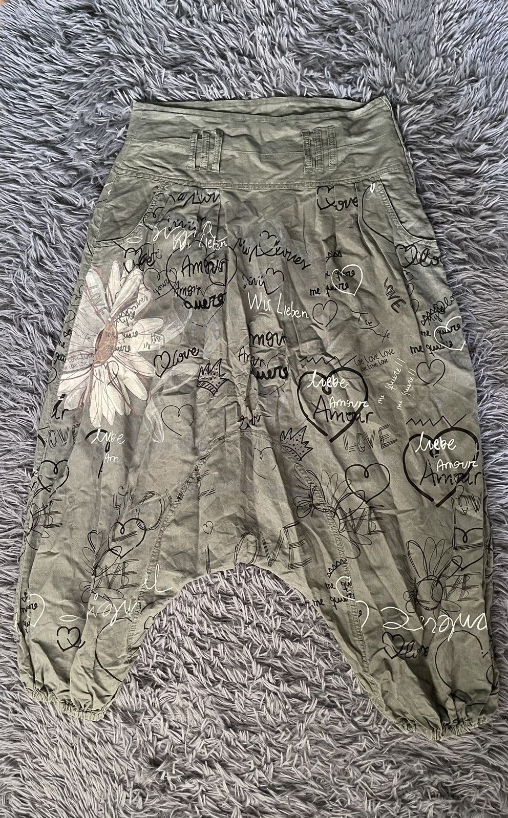 Desigual × Vintage Desigual Y2K vintage harem baggy fit pants Size 26" / US 2 / IT 38 - 2 Thumbnail