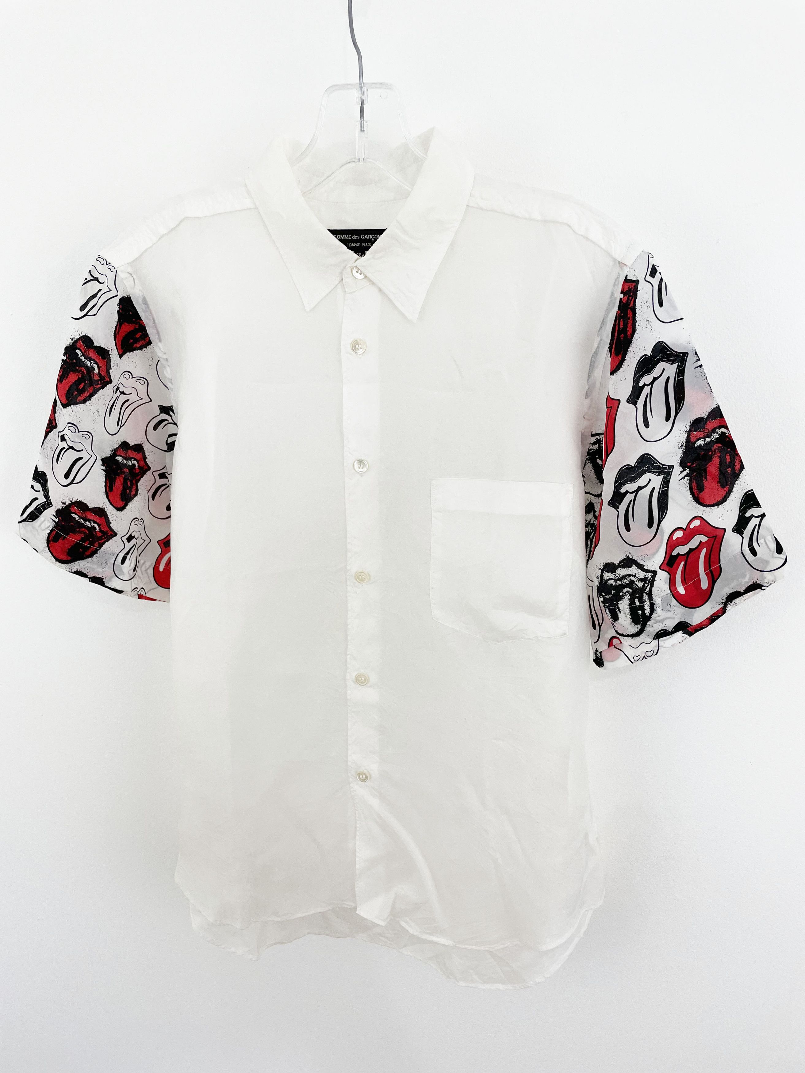 Comme des Garcons Homme Plus 2005 Rolling Stones Buttonup Size US S / EU 44-46 / 1 - 2 Thumbnail