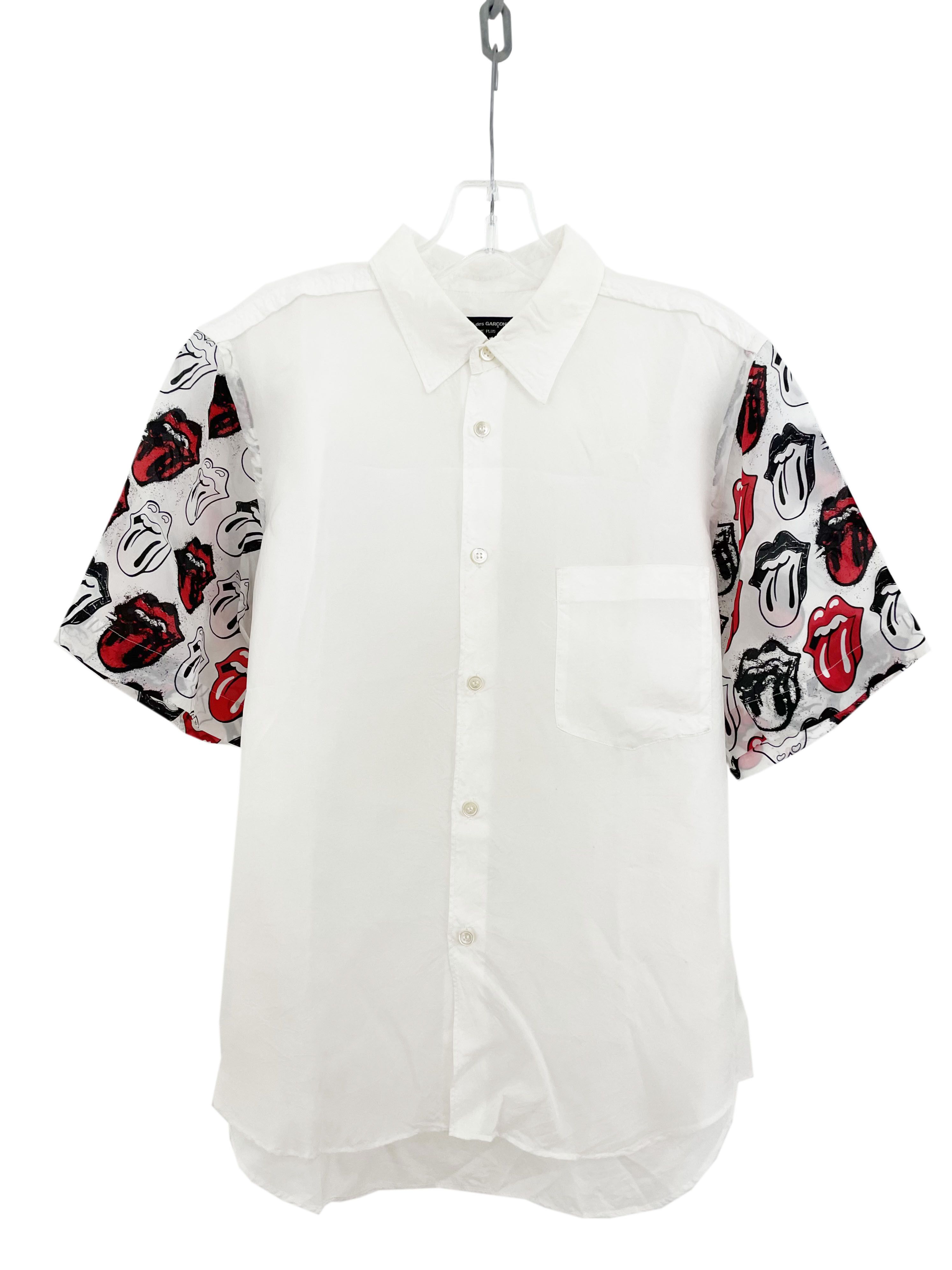 Comme des Garcons Homme Plus 2005 Rolling Stones Buttonup Size US S / EU 44-46 / 1 - 1 Thumbnail