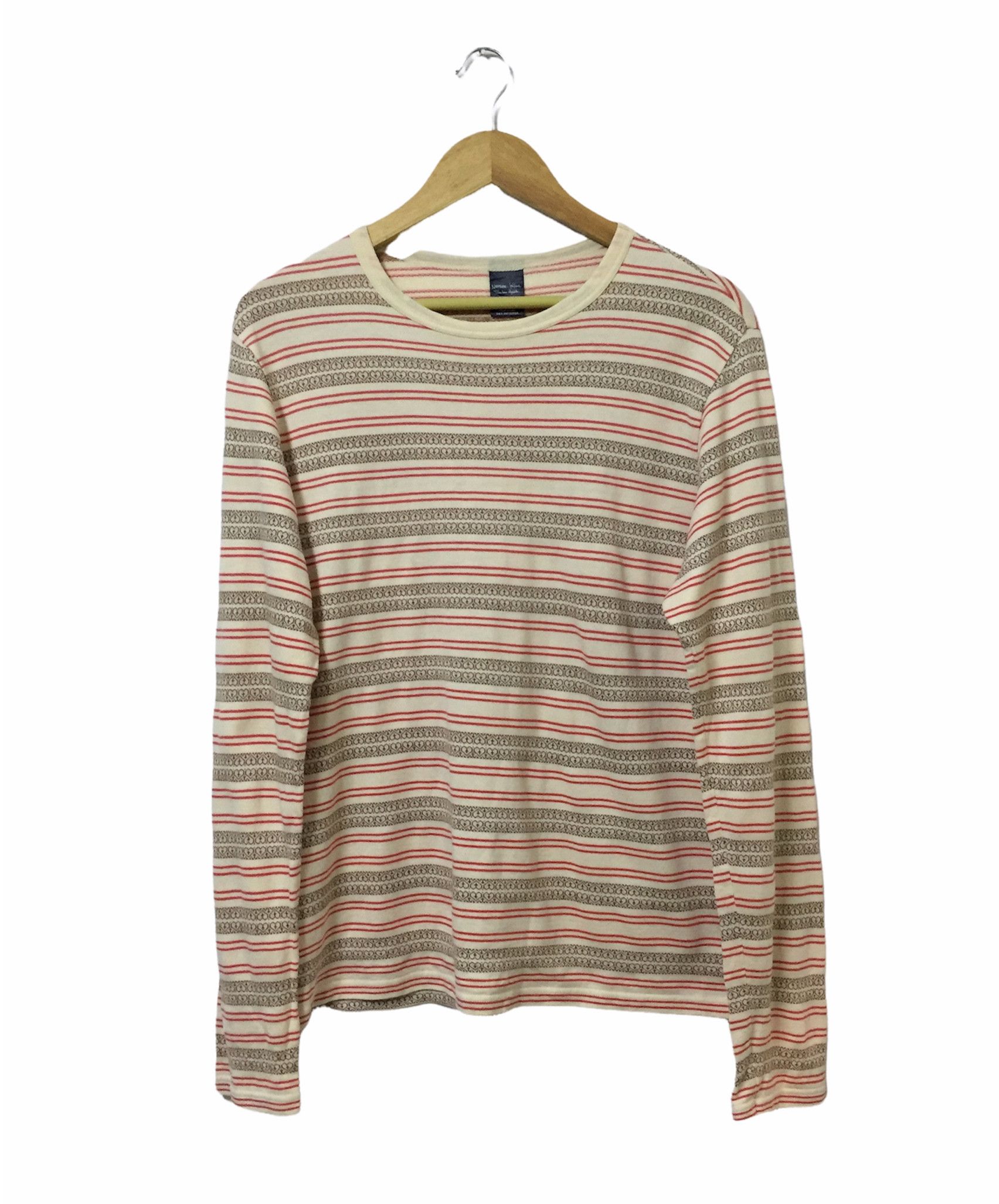 image of Number N Ine x Takahiromiyashita The Soloist Number Nine Takahiro Miyashita Striped Tshirt in Cream