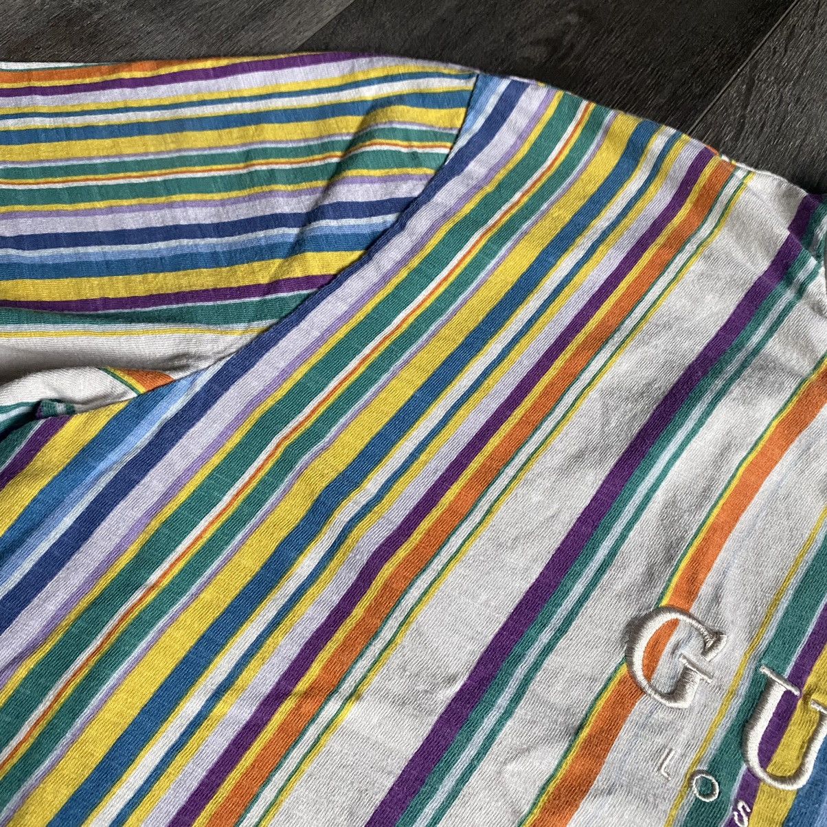 Guess Vintage Guess Originals Vertical Stripe Los Angeles T Shirt Size US L / EU 52-54 / 3 - 5 Thumbnail