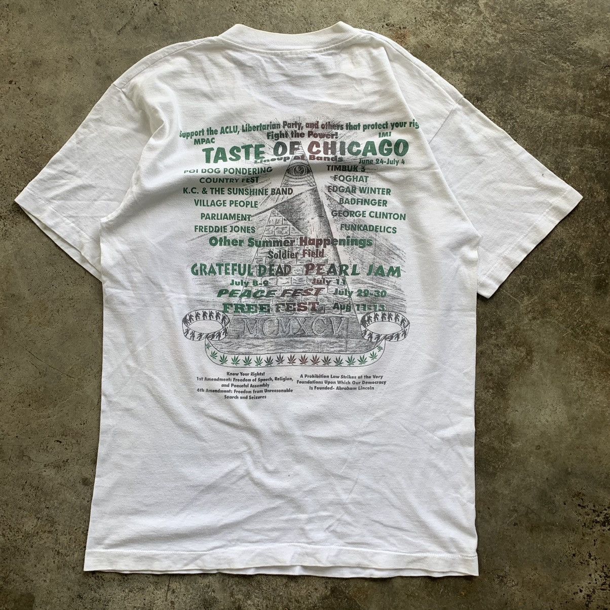 Band Tees Will work for weed marijuana taste of chicago vintage tee Size US L / EU 52-54 / 3 - 13 Thumbnail