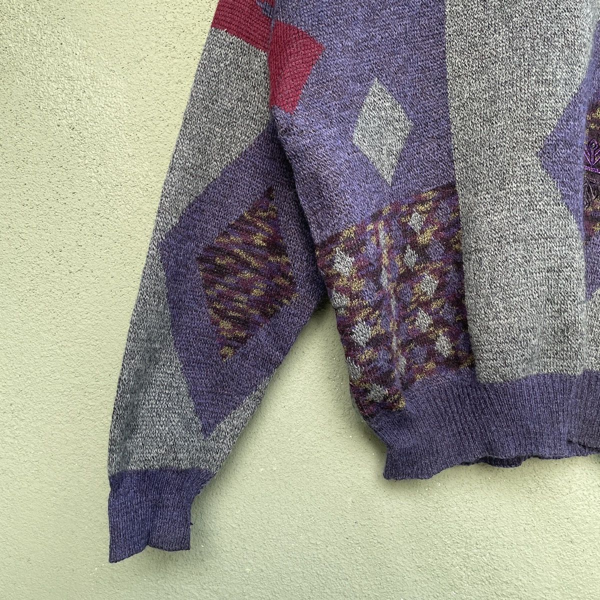 Japanese Brand Vintage KICK BROWN Rare Design Knitwear Sweater Jumper Size US L / EU 52-54 / 3 - 4 Thumbnail