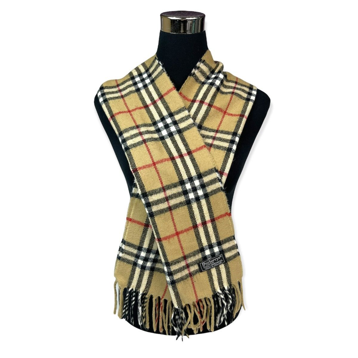 Burberry Burberrys Muffler Scarf Nova Check Pattern Lambswool Size ONE SIZE - 1 Thumbnail